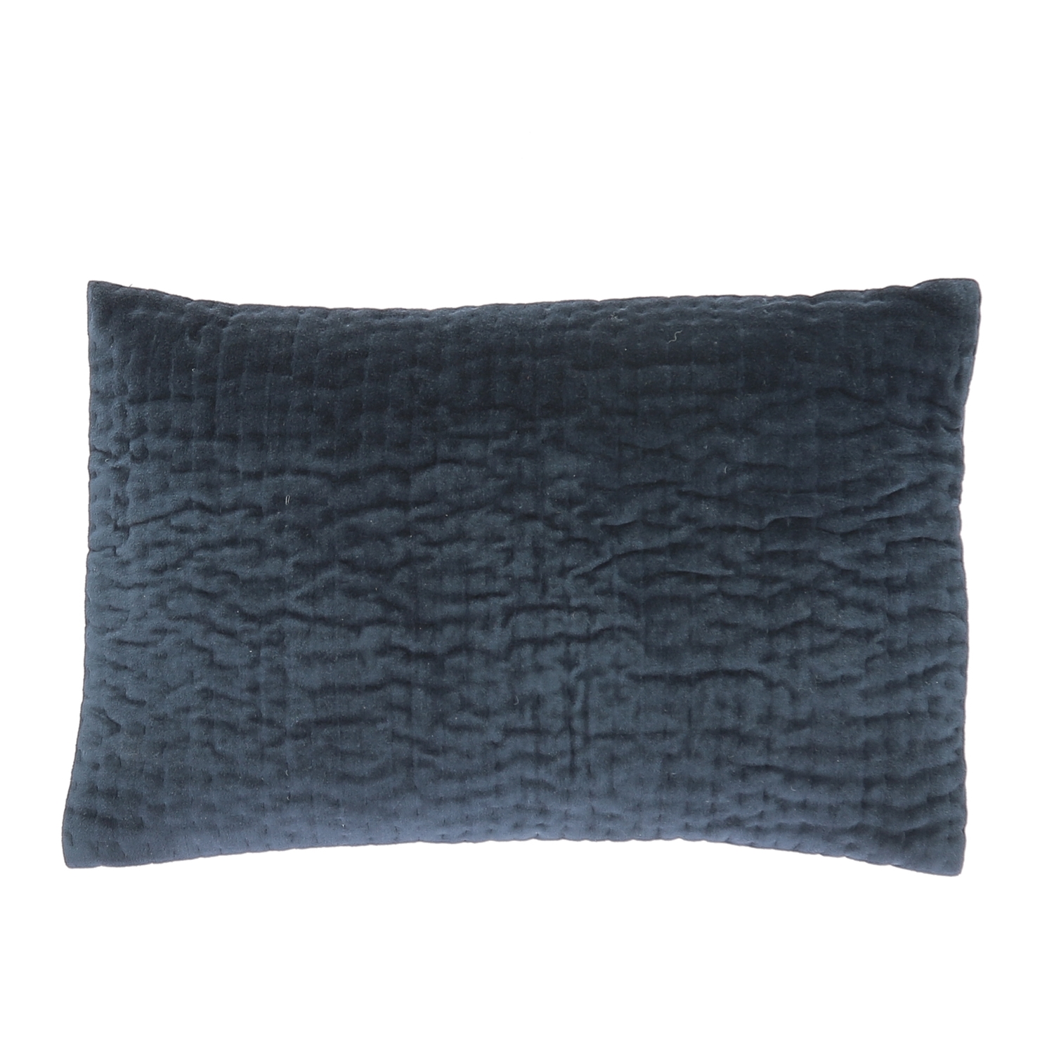 Coussin en velours de coton 30x45 cm marine Coussin en velours de coton 30x45 cm marine