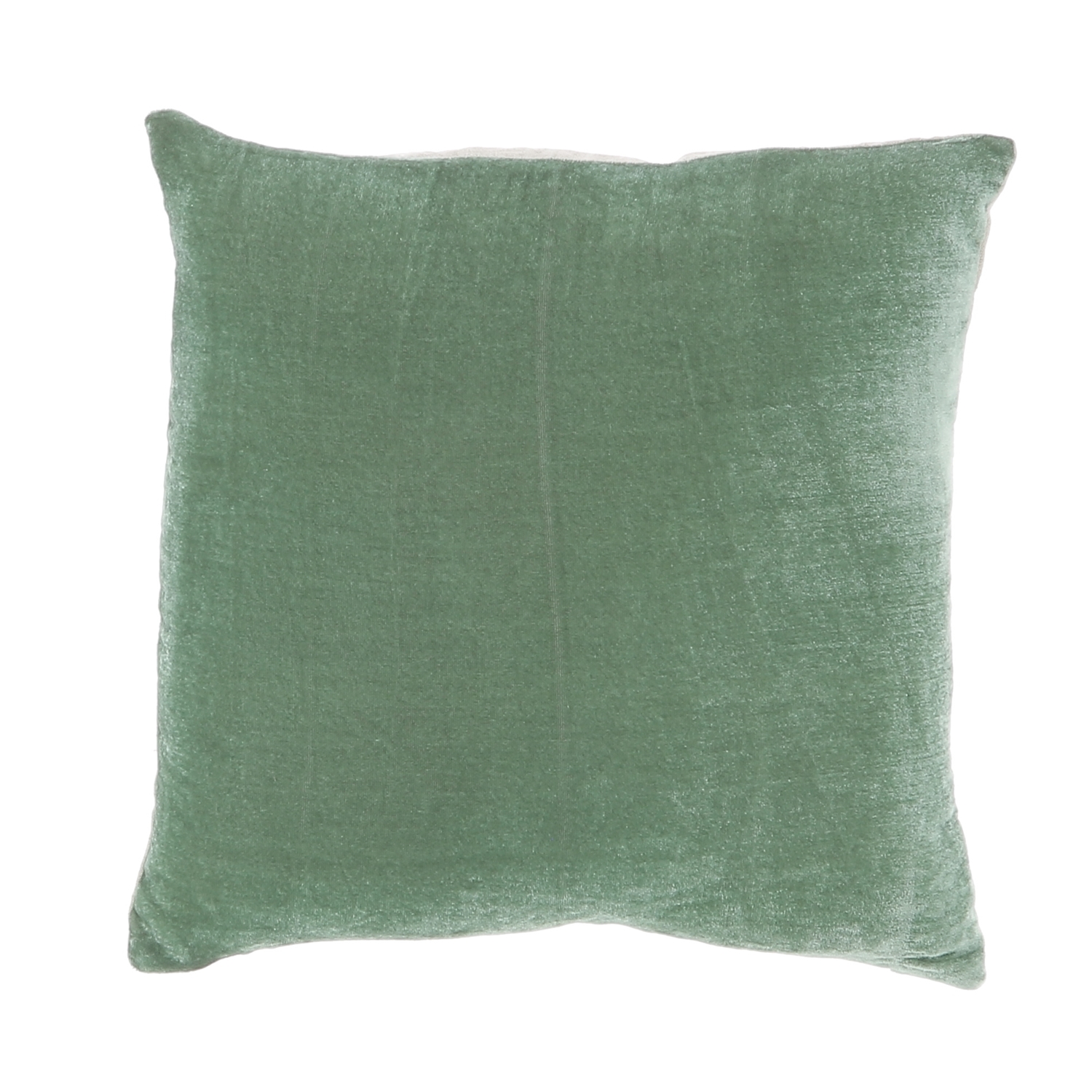 Coussin 30x30 cm en velours de soie céladon Coussin 30x30 cm en velours de soie céladon