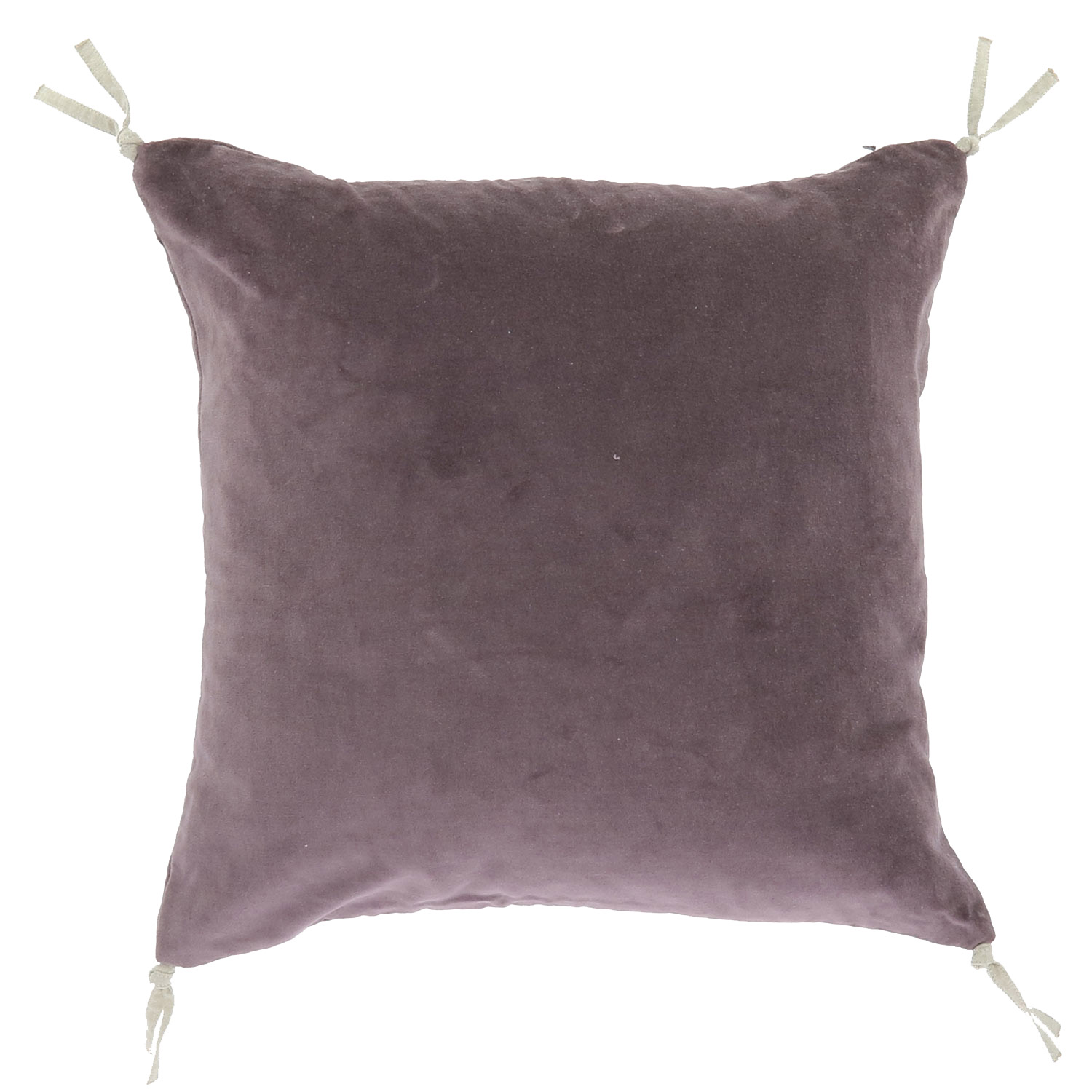 Coussin en velours de coton 45x45 cm violette Coussin en velours de coton 45x45 cm violette