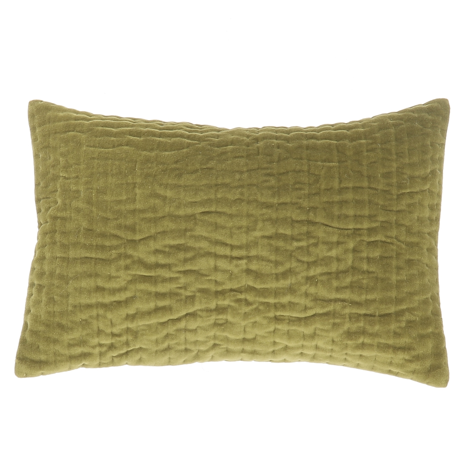 Coussin en velours de coton 30x45 cm olive Coussin en velours de coton 30x45 cm olive