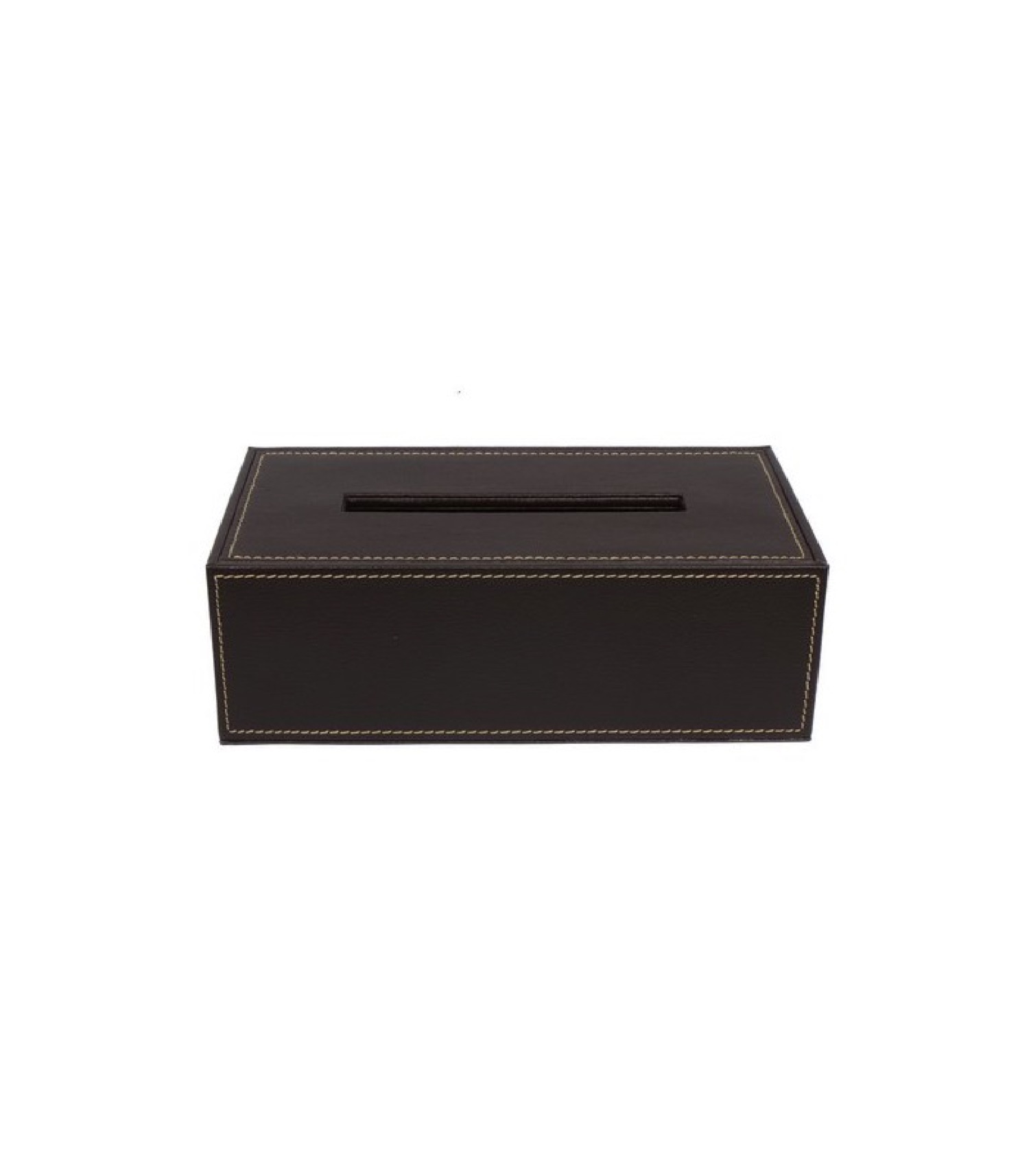 Boîte à mouchoirs design similicuir marron Boîte à mouchoirs design similicuir marron