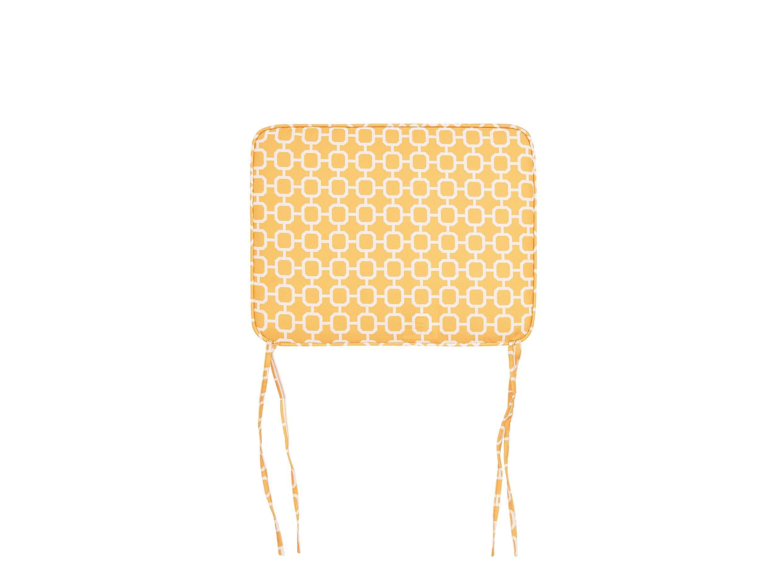 Lot de 2 coussins jaunes pour chaises 29x38