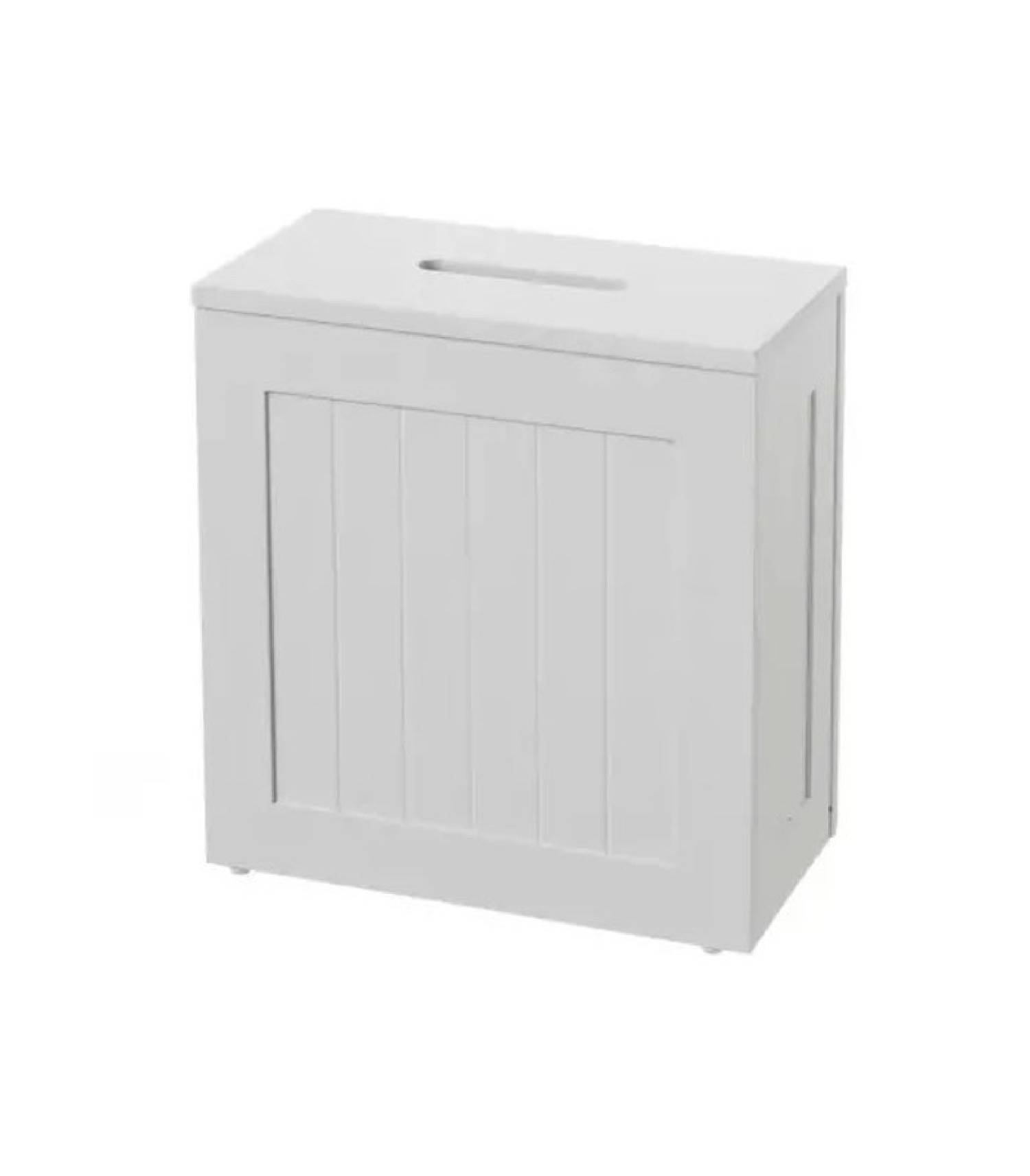 Rangement stock rouleaux papier toilette bois MDF blanc Rangement stock rouleaux papier toilette bois MDF blanc