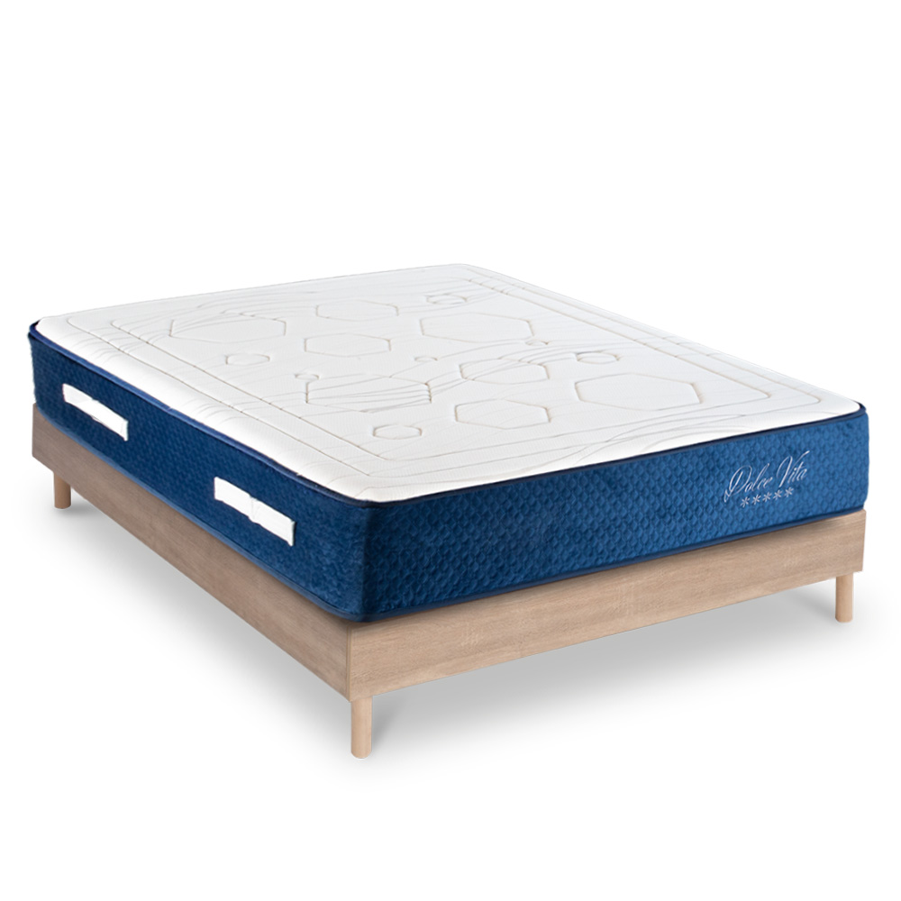 Ensemble matelas ressorts et sommier bois 160x200 Ensemble matelas ressorts et sommier bois 160x200