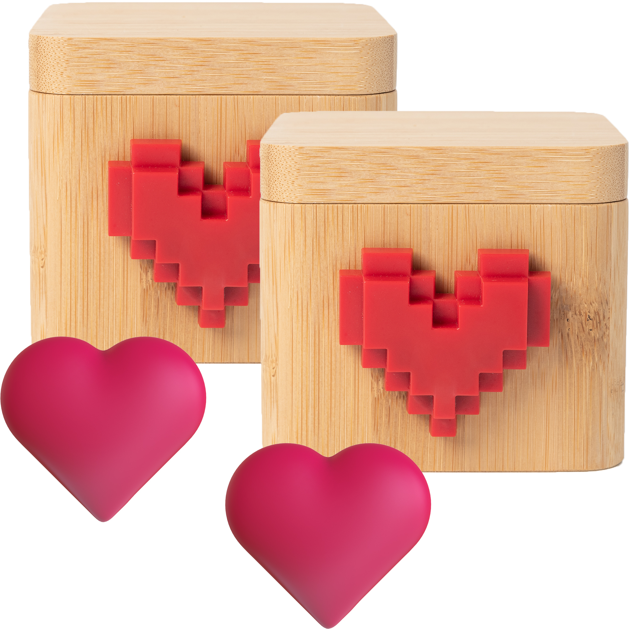 Coffret lot de 2 boîtes à messages Lovebox Fête des Mères en bois (photo) Coffret lot de 2 boîtes à messages Lovebox Fête des Mères en bois