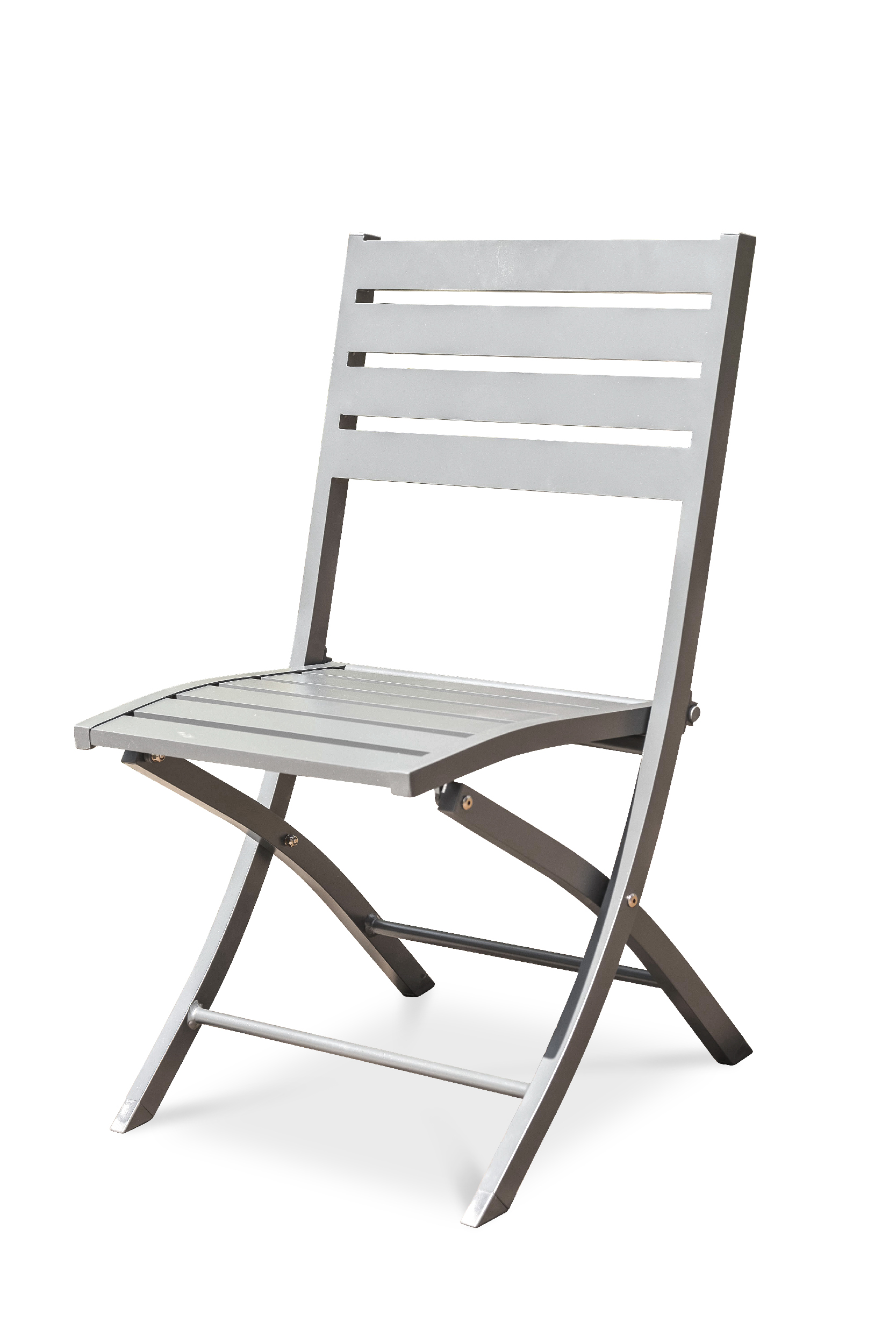 Chaise de jardin en aluminium gris (photo) Chaise de jardin en aluminium gris
