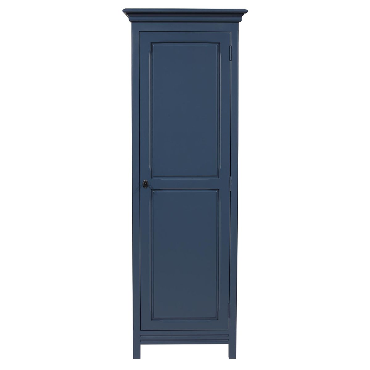 Armoire bonnetière 1 porte en pin bleu Armoire bonnetière 1 porte en pin bleu