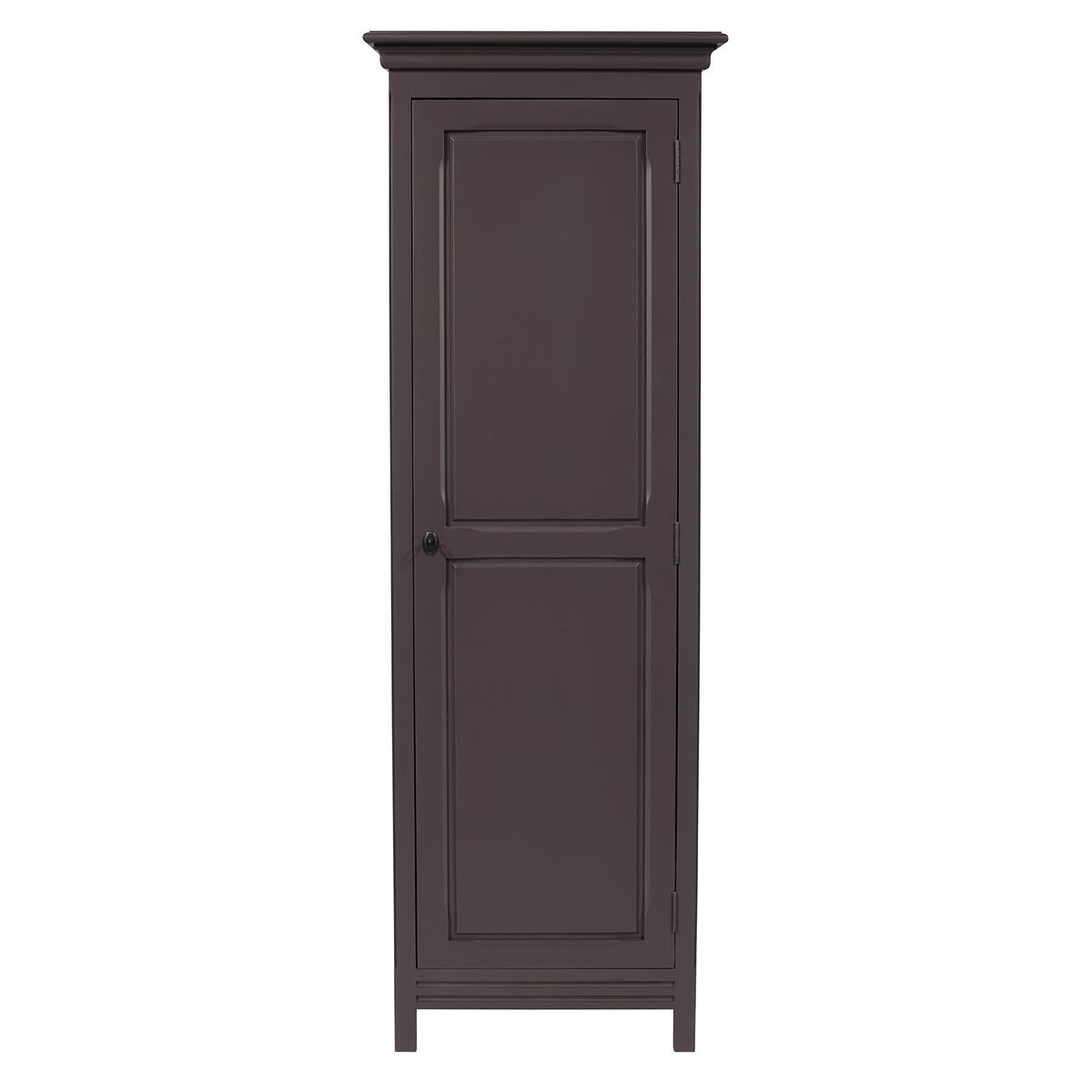 Armoire bonnetière 1 porte en pin gris foncé Armoire bonnetière 1 porte en pin gris foncé