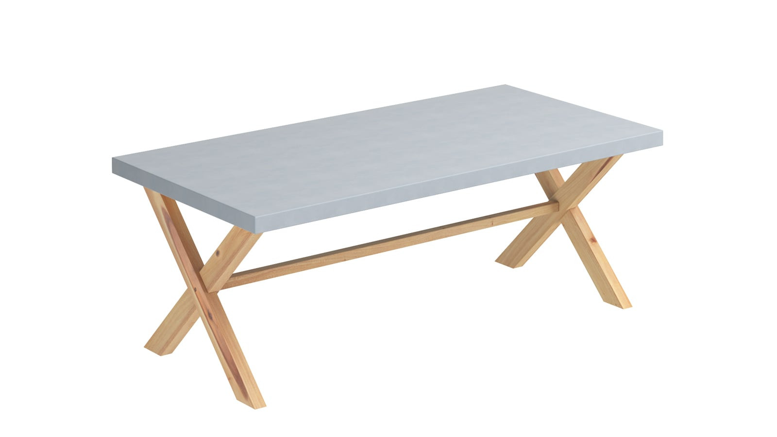 Table de jardin 8 personnes en fibre de ciment