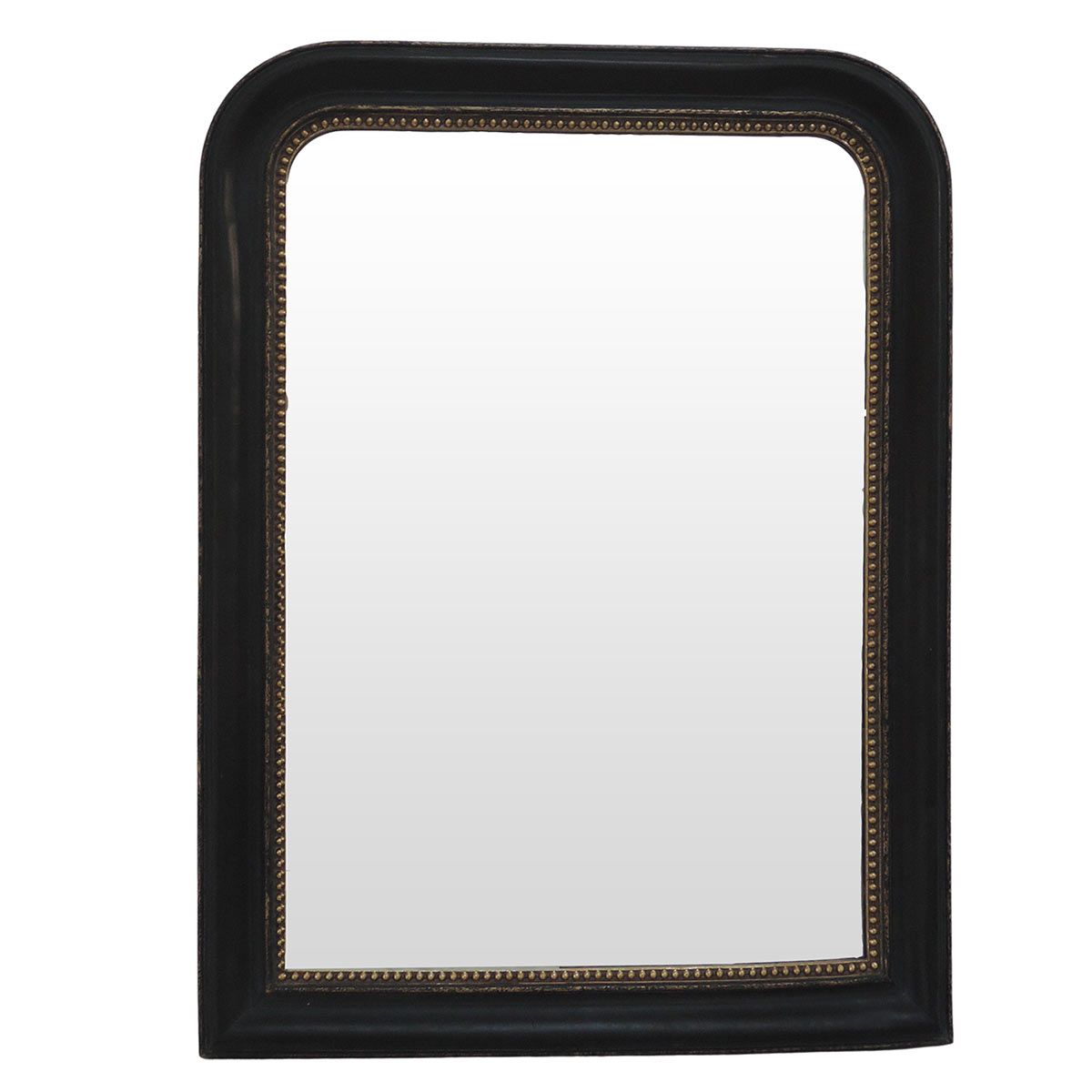 Miroir trumeau mouluré frise perles -58.5x 78 cm Miroir trumeau mouluré frise perles -58.5x 78 cm