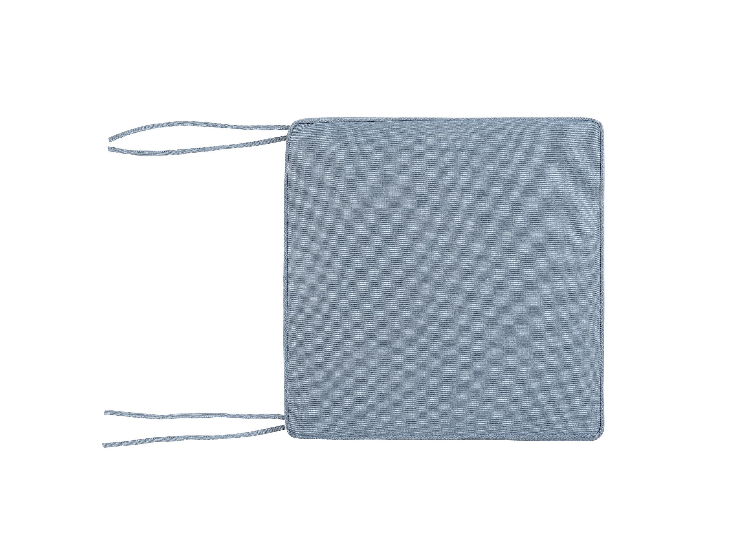 Coussin bleu pour chaise 46x46 (photo) Coussin bleu pour chaise 46x46