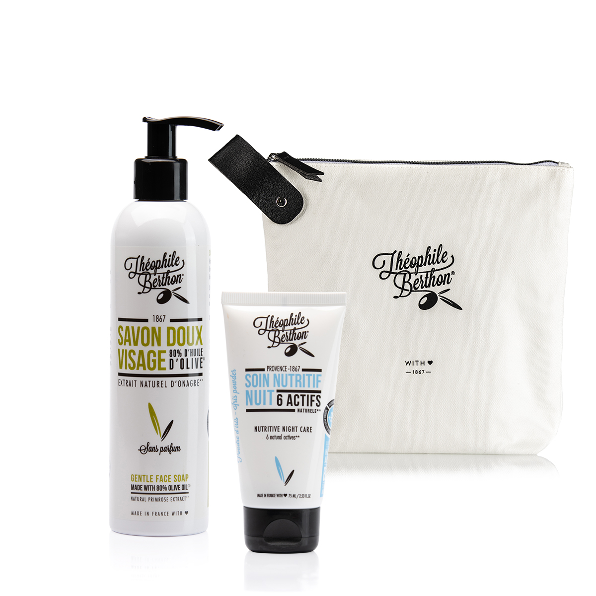 Trousse savon visage et soin masque nutritif nuit (photo) Trousse savon visage et soin masque nutritif nuit