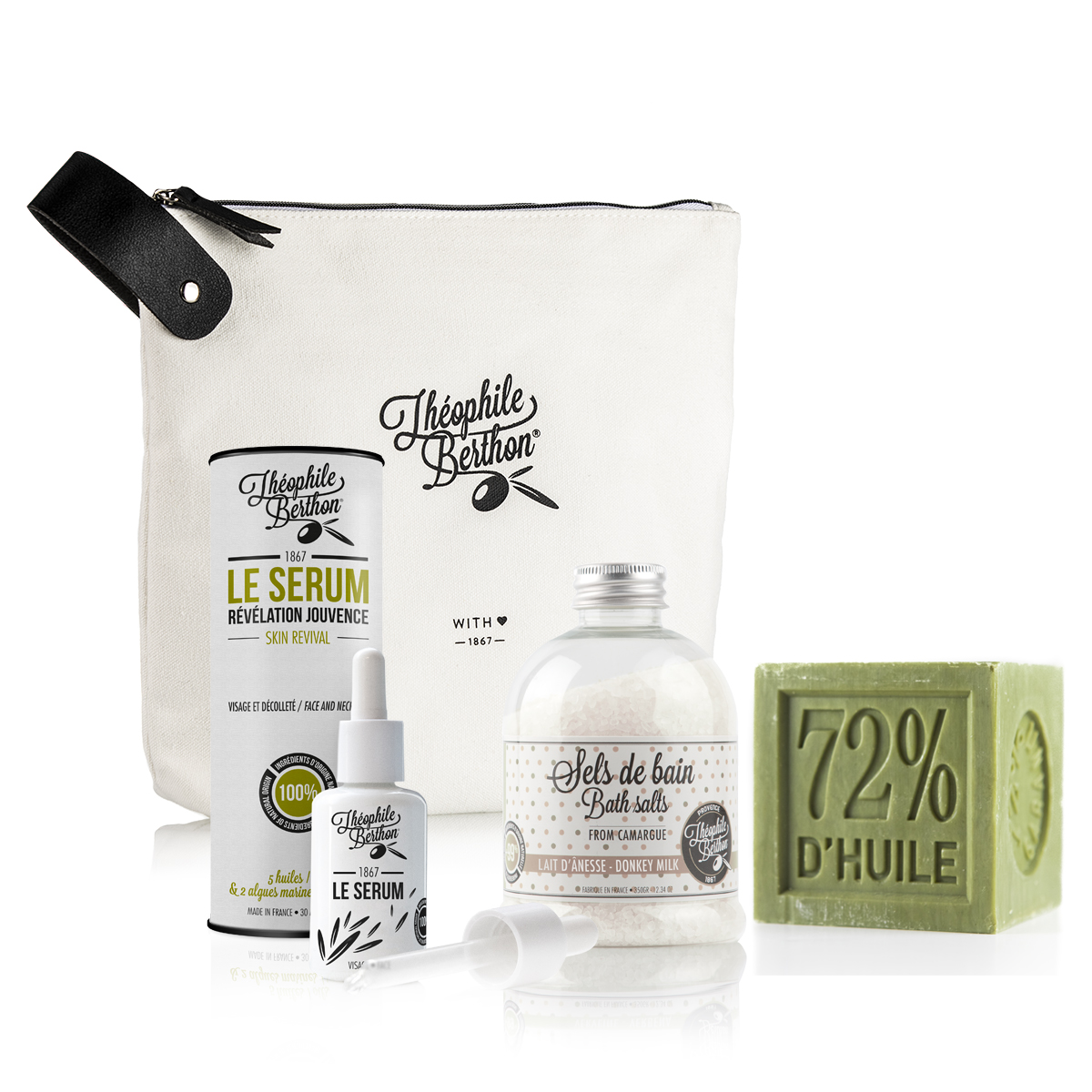 Trousse 3 soins visage corps et bain (photo) Trousse 3 soins visage corps et bain