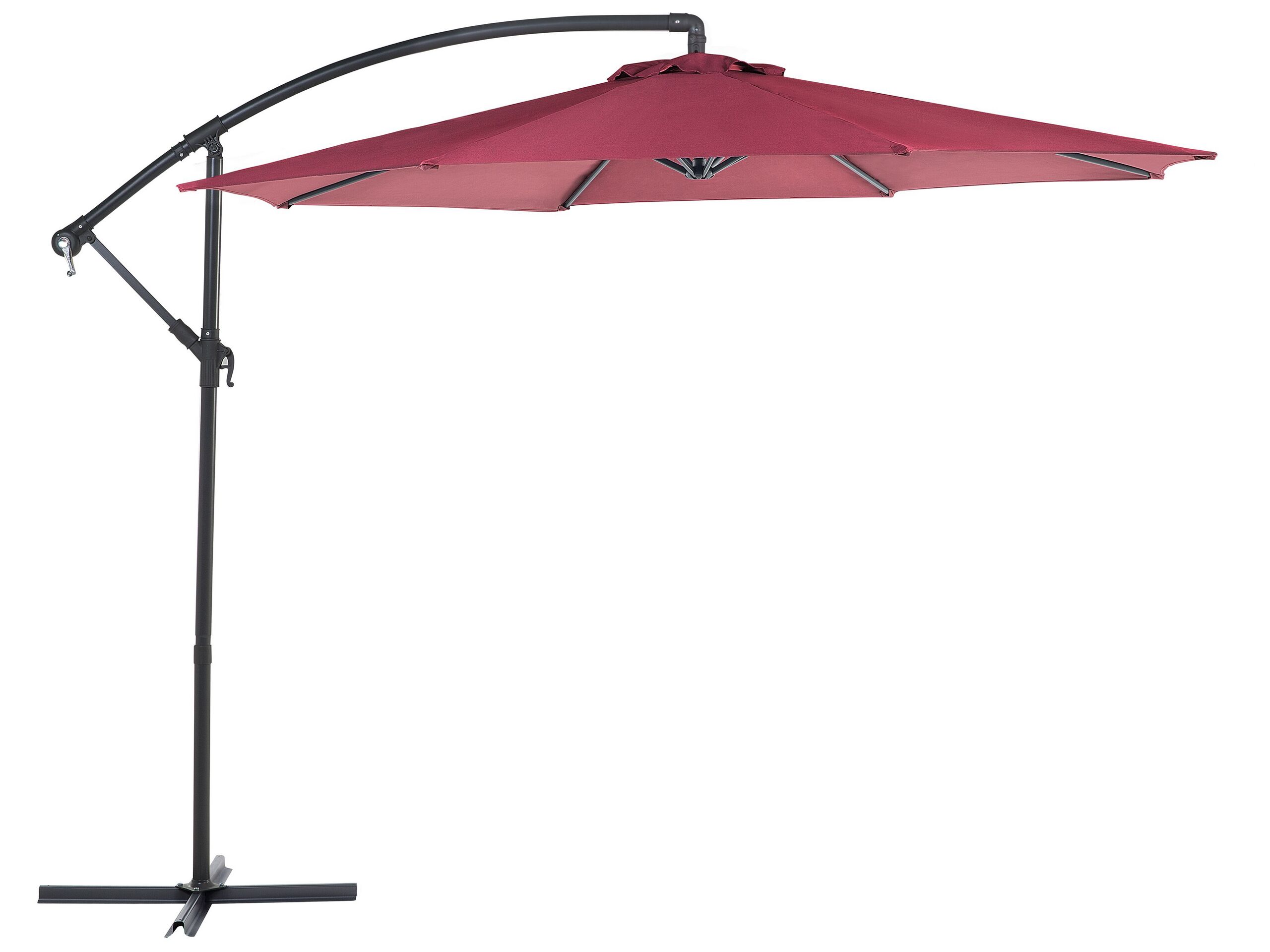 Parasol déporté rouge bordeaux ⌀ 300 cm