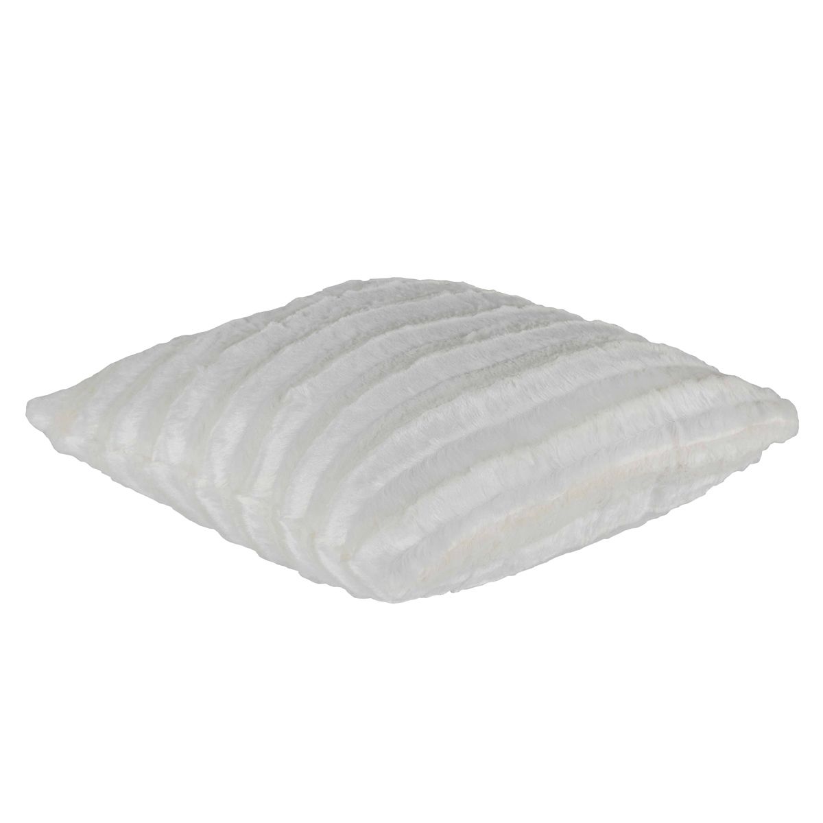 Housse de coussin fausse fourrure unie 45 x 45 cm