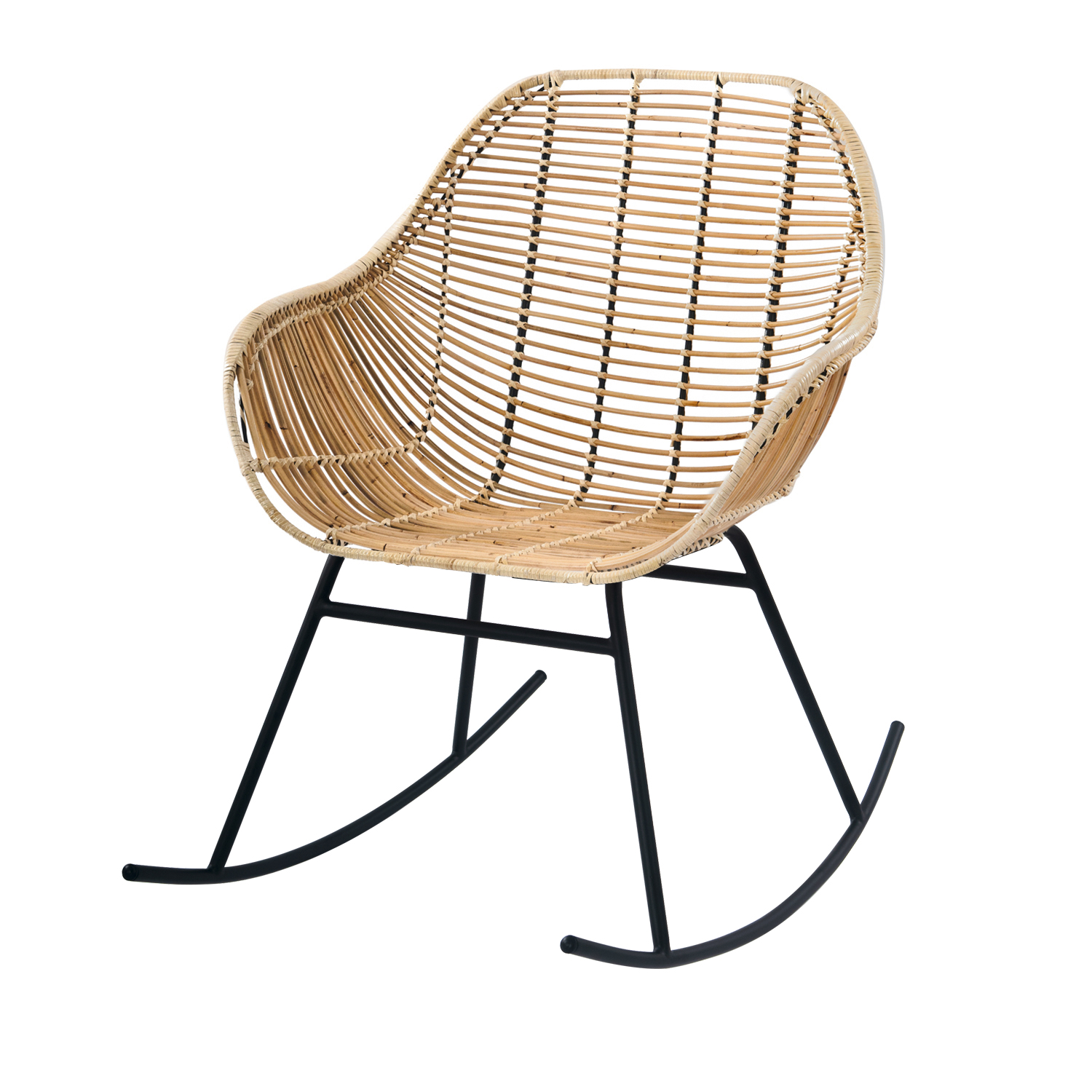 Rocking-chair en rotin naturel Rocking-chair en rotin naturel