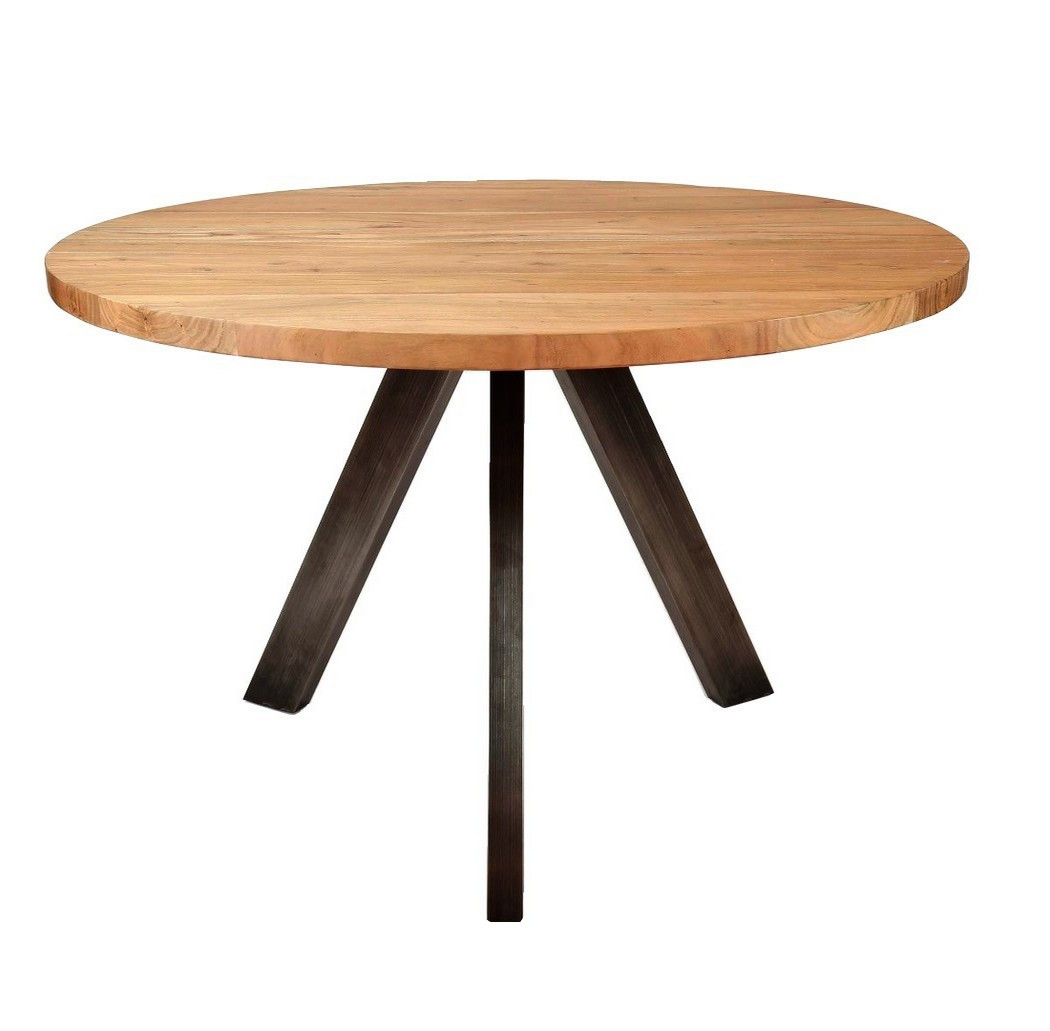 Table repas ronde en bois L120 Table repas ronde en bois L120