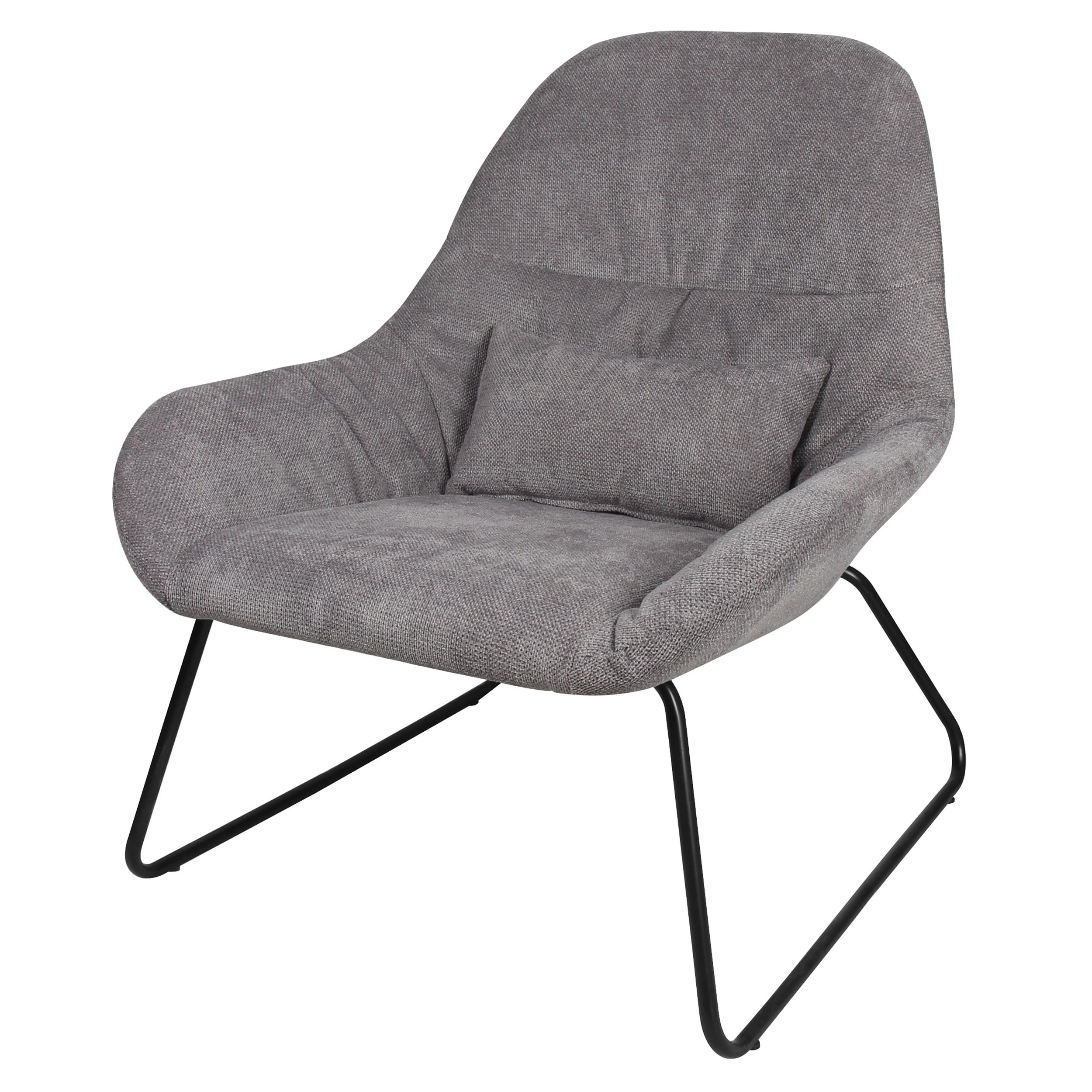 Fauteuil en tissu gris Fauteuil en tissu gris