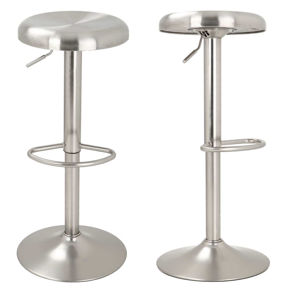 Tabouret de bar réglable en hauteur 60/82 cm en métal Tabouret de bar réglable en hauteur 60/82 cm en métal