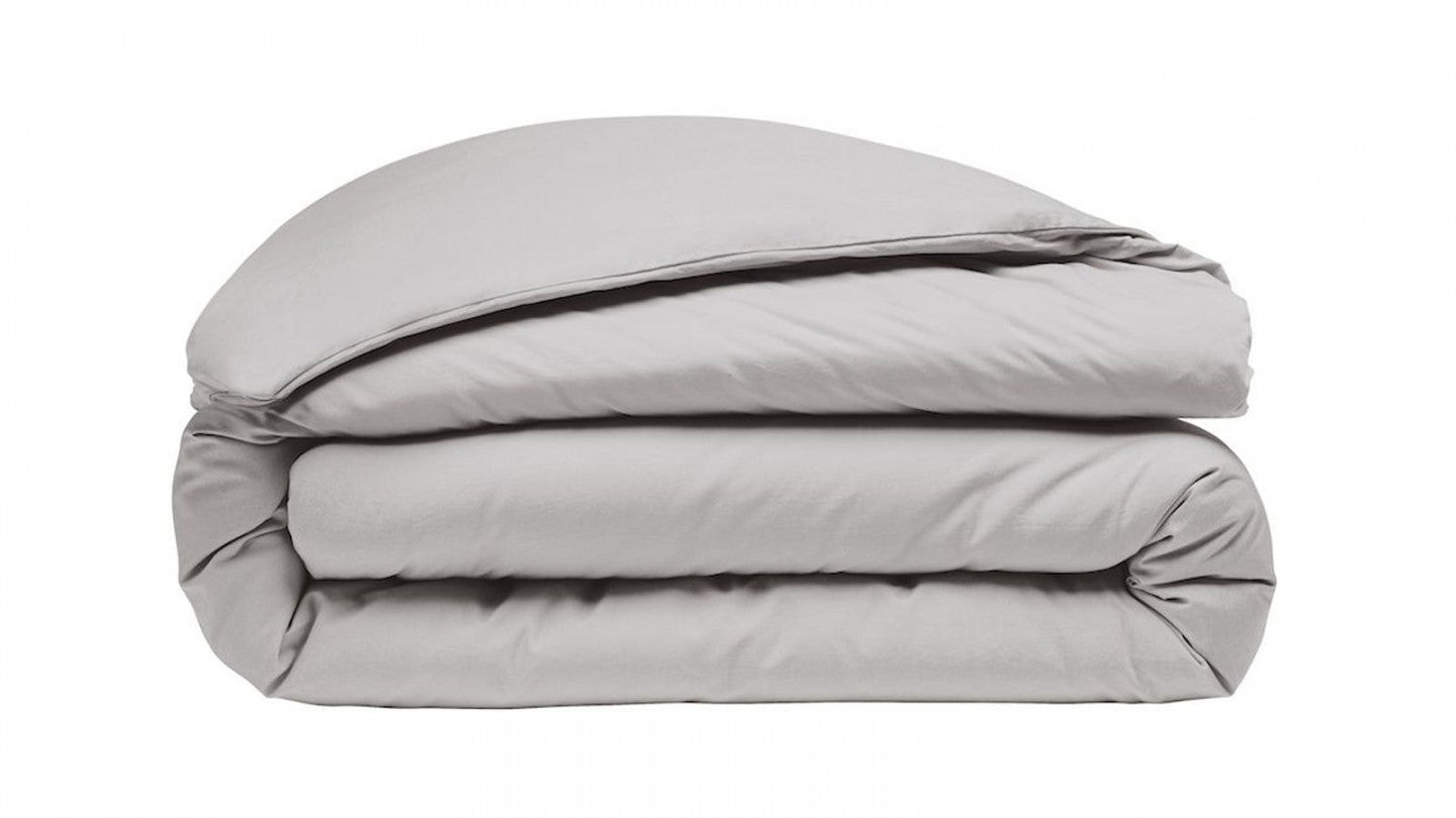 Housse de couette coton gris 220x240 cm