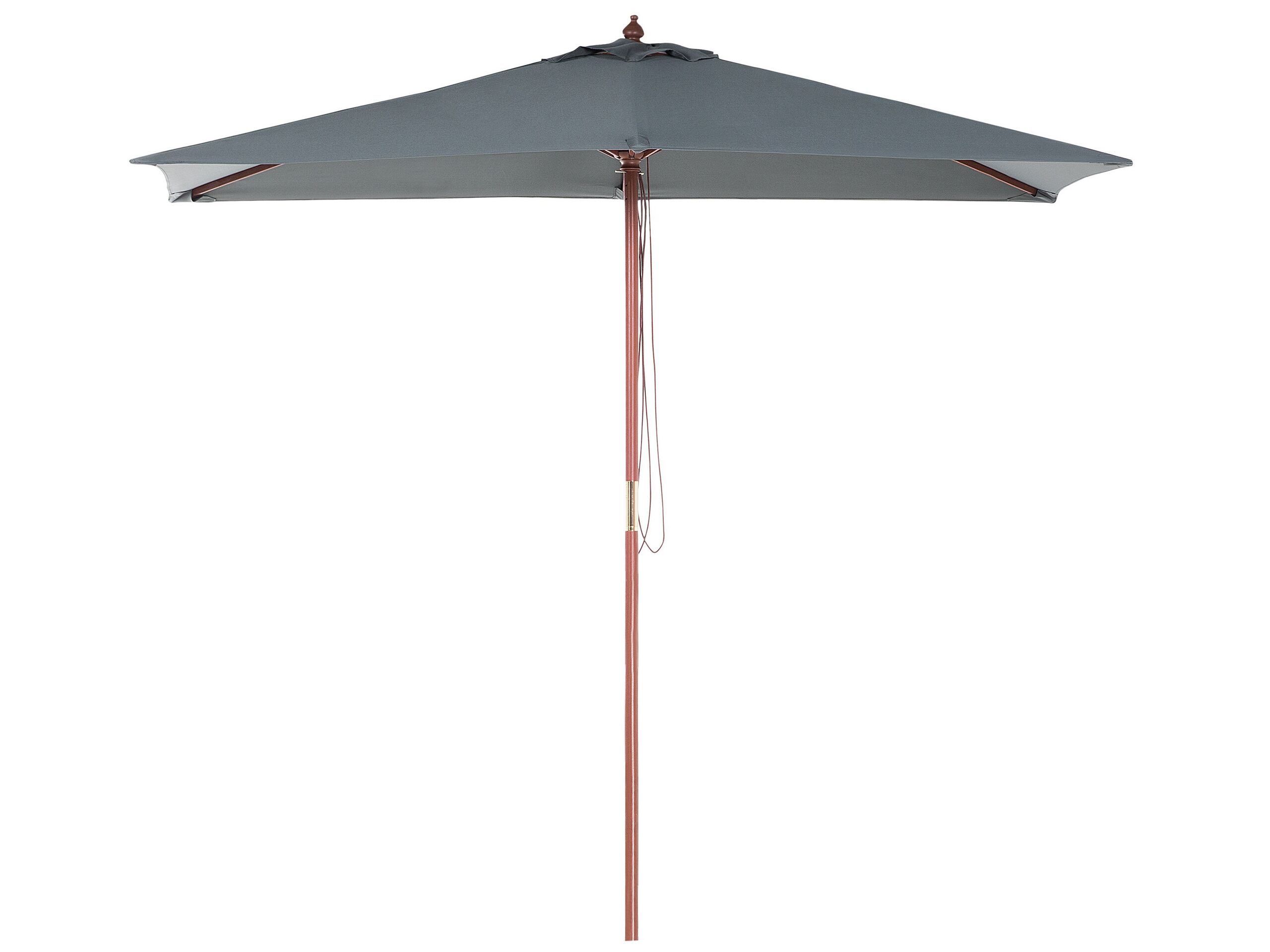 Parasol droit en bois solide gris