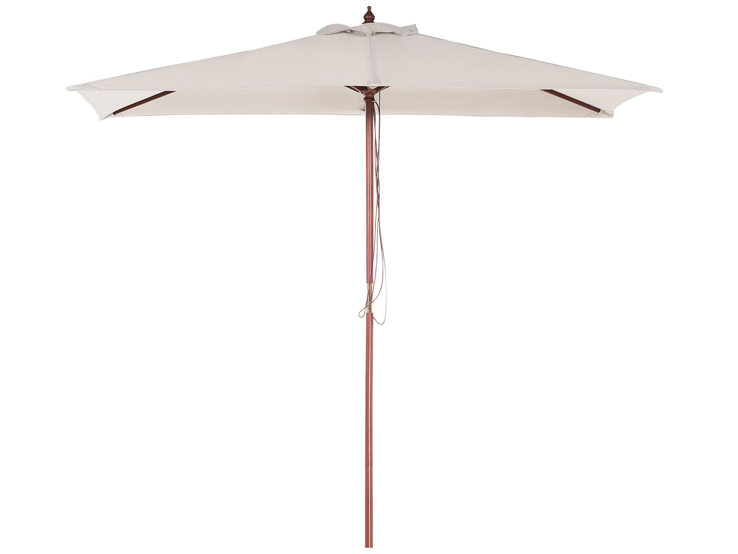 Parasol droit en bois solide beige