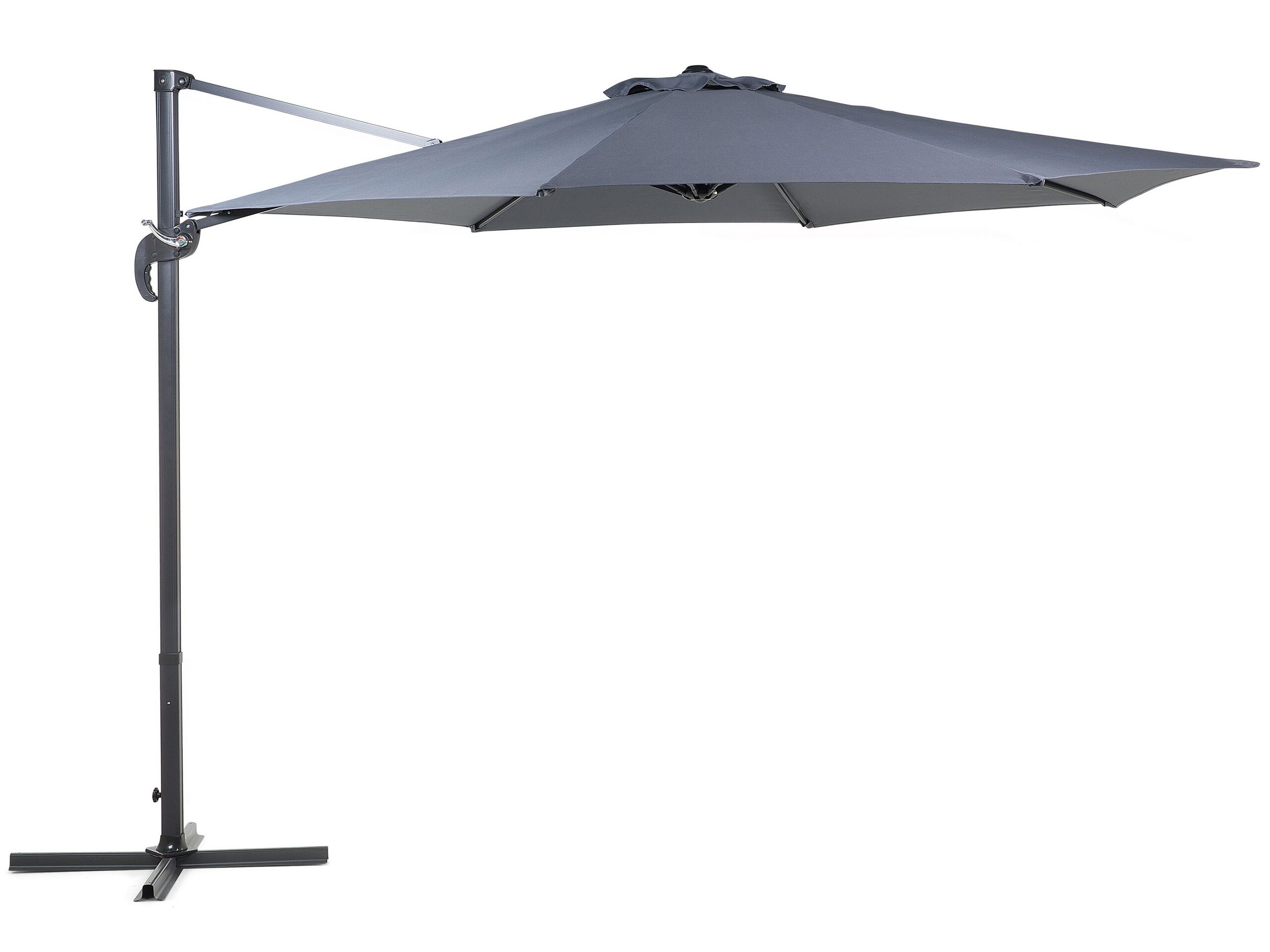Grand parasol de jardin gris anthracite Ø 300 cm (photo) Grand parasol de jardin gris anthracite Ø 300 cm