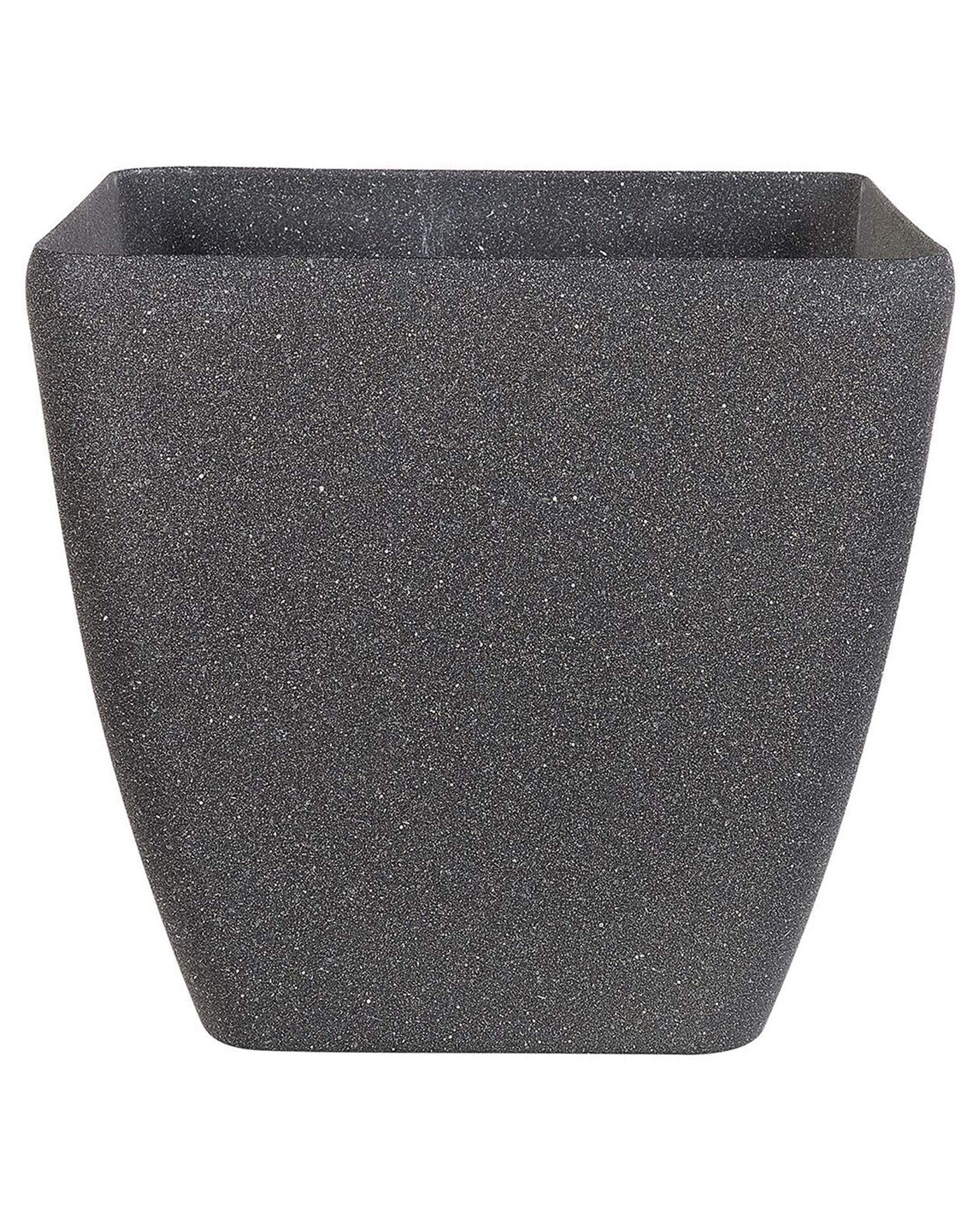 Pot de fleurs gris foncé 34 x 34 x 34 cm