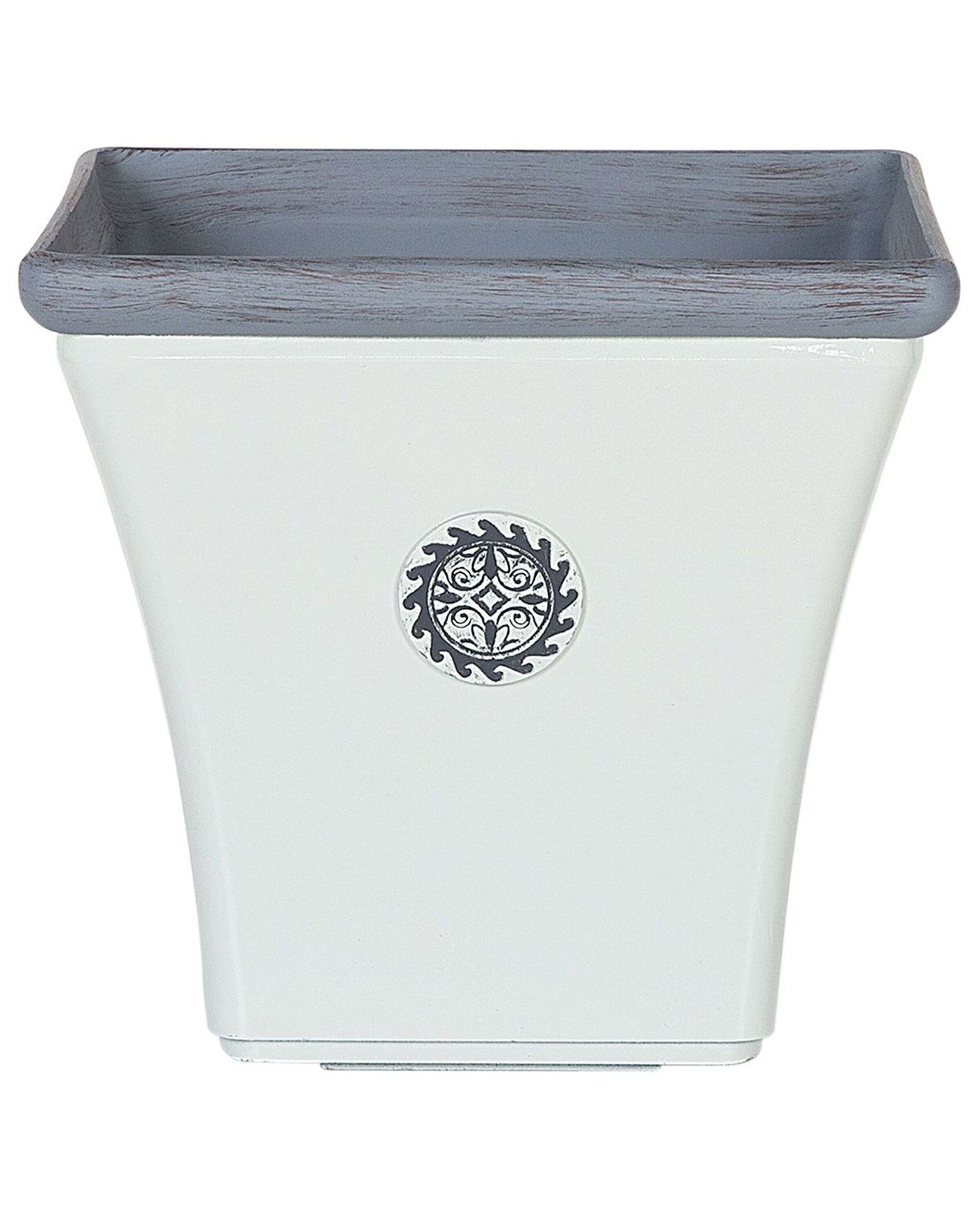 Cache-pot blanc 37 x 37 x 35 cm