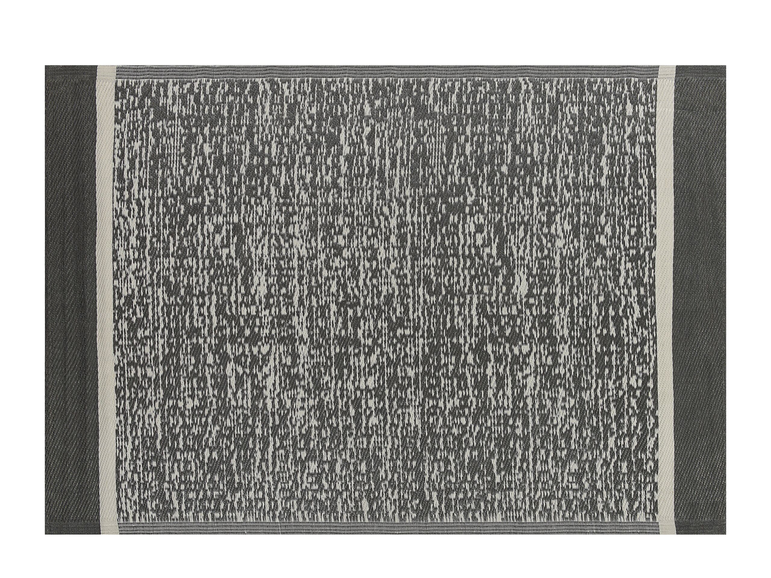 Tapis extérieur noir 120 x 180 cm