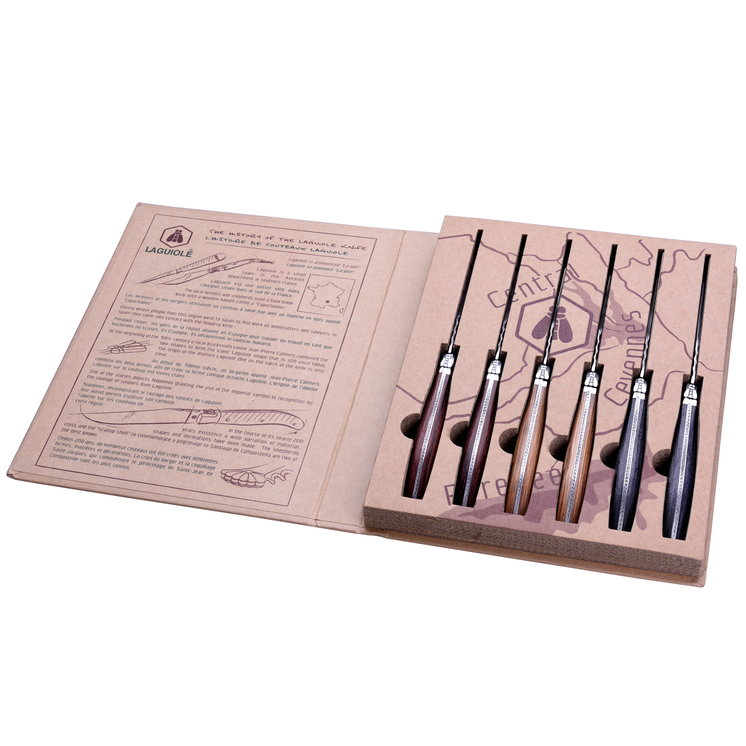 Coffret 6 couteaux à steak (photo) Coffret 6 couteaux à steak