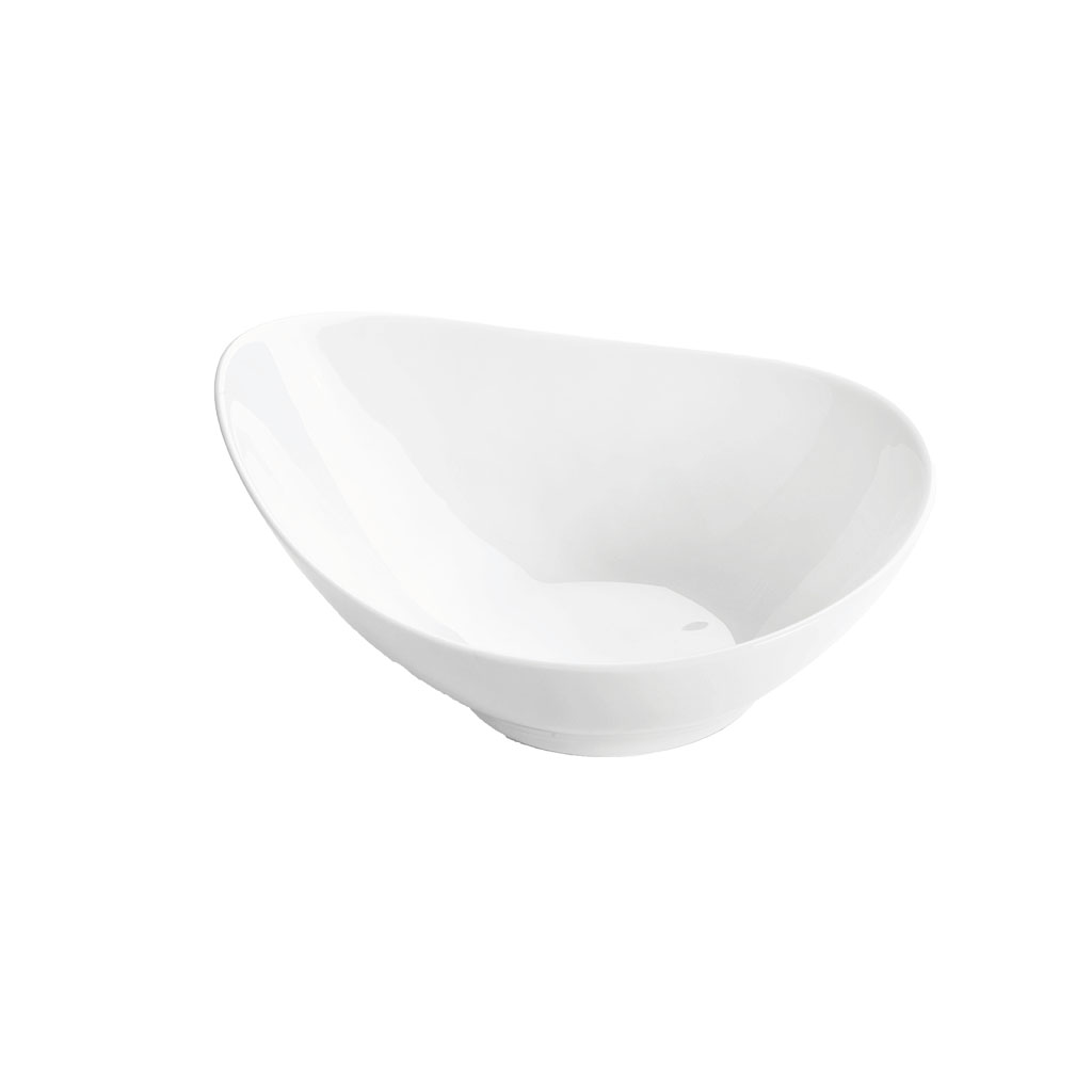 Assiette creuse en porcelaine blanche blanc 18 cm - Lot de 6