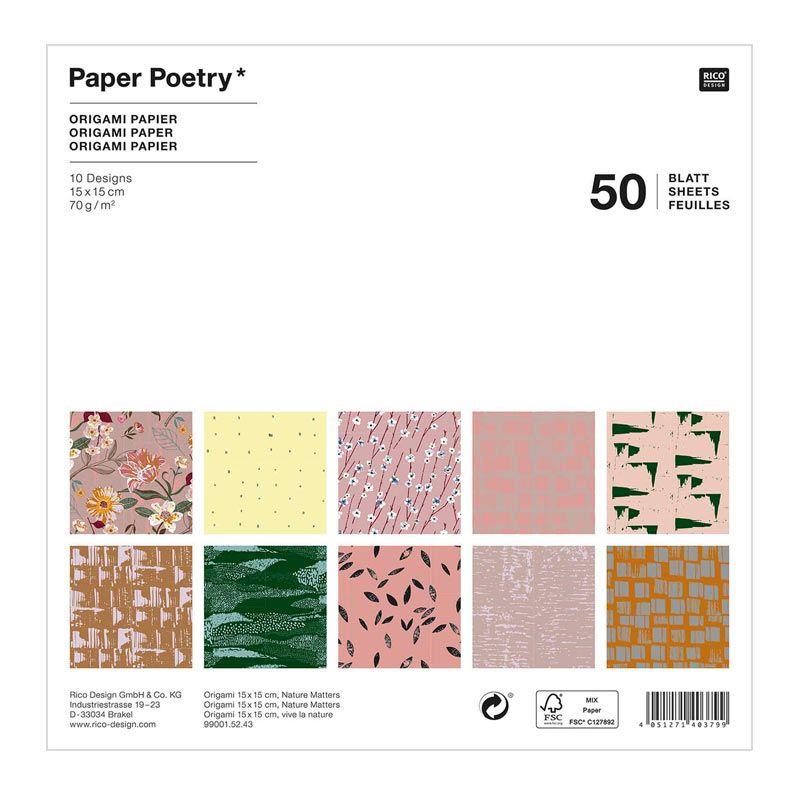 50 feuilles pour origami nature 15x15cm 50 feuilles pour origami nature 15x15cm