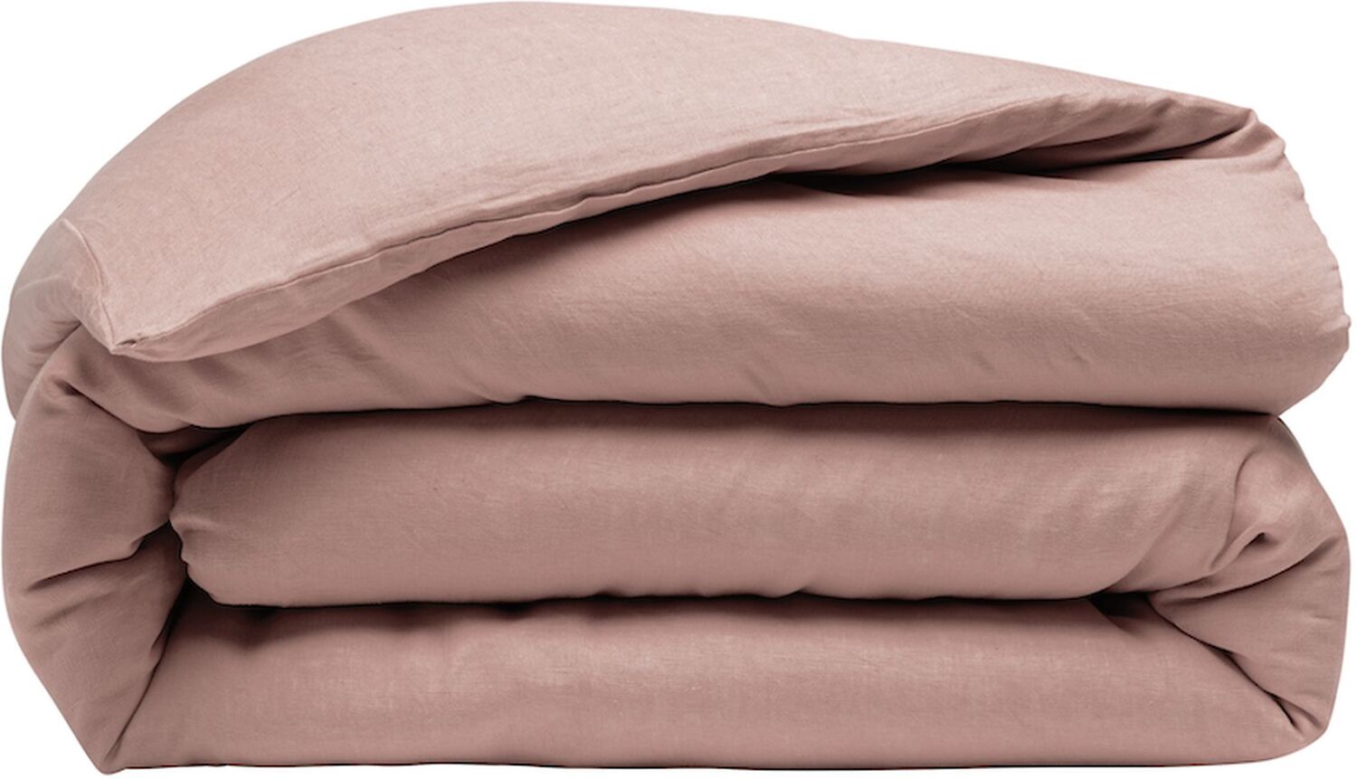 Housse de couette lin rose 220x240 cm