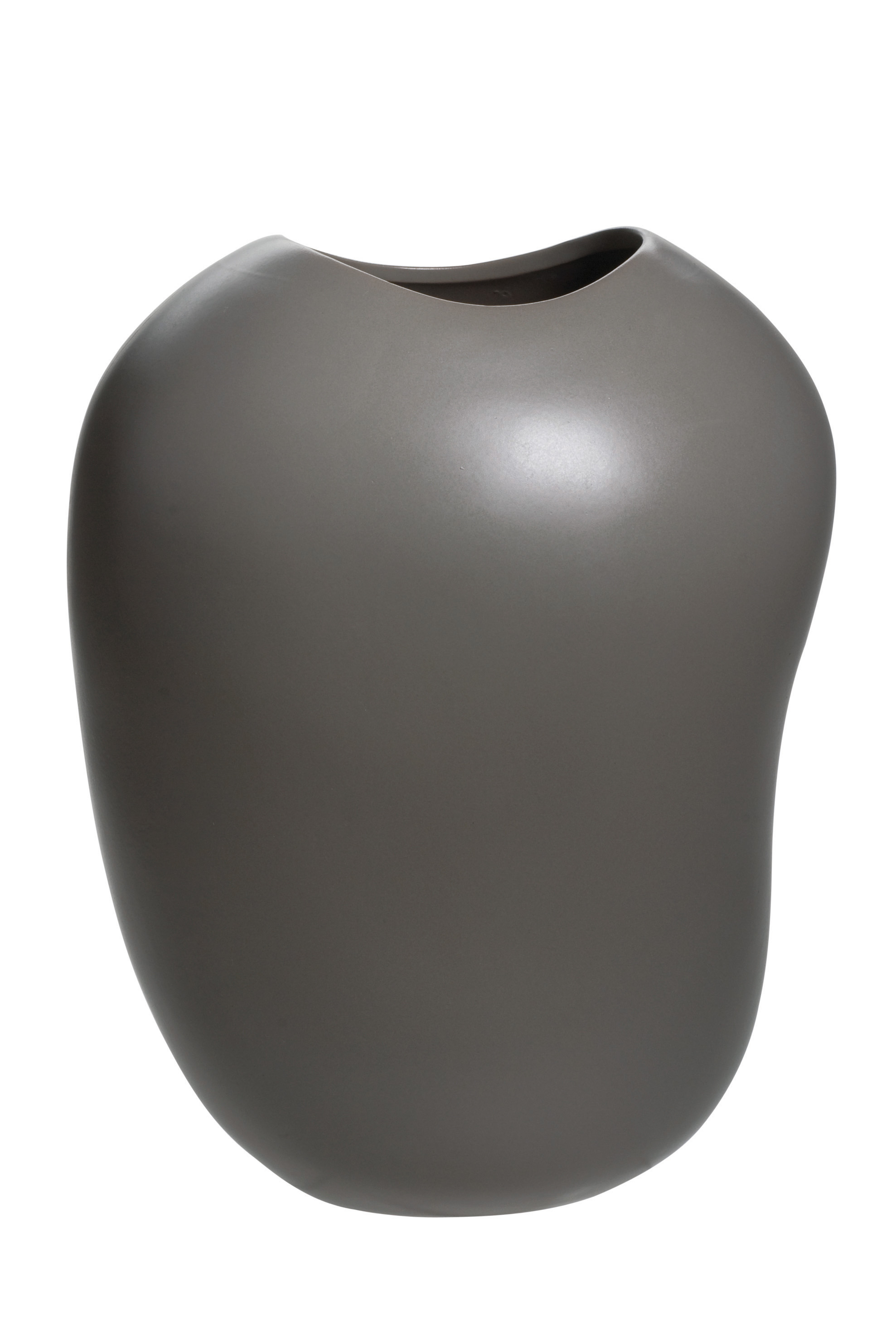 Vase en grès de table marron 31 cm Vase en grès de table marron 31 cm