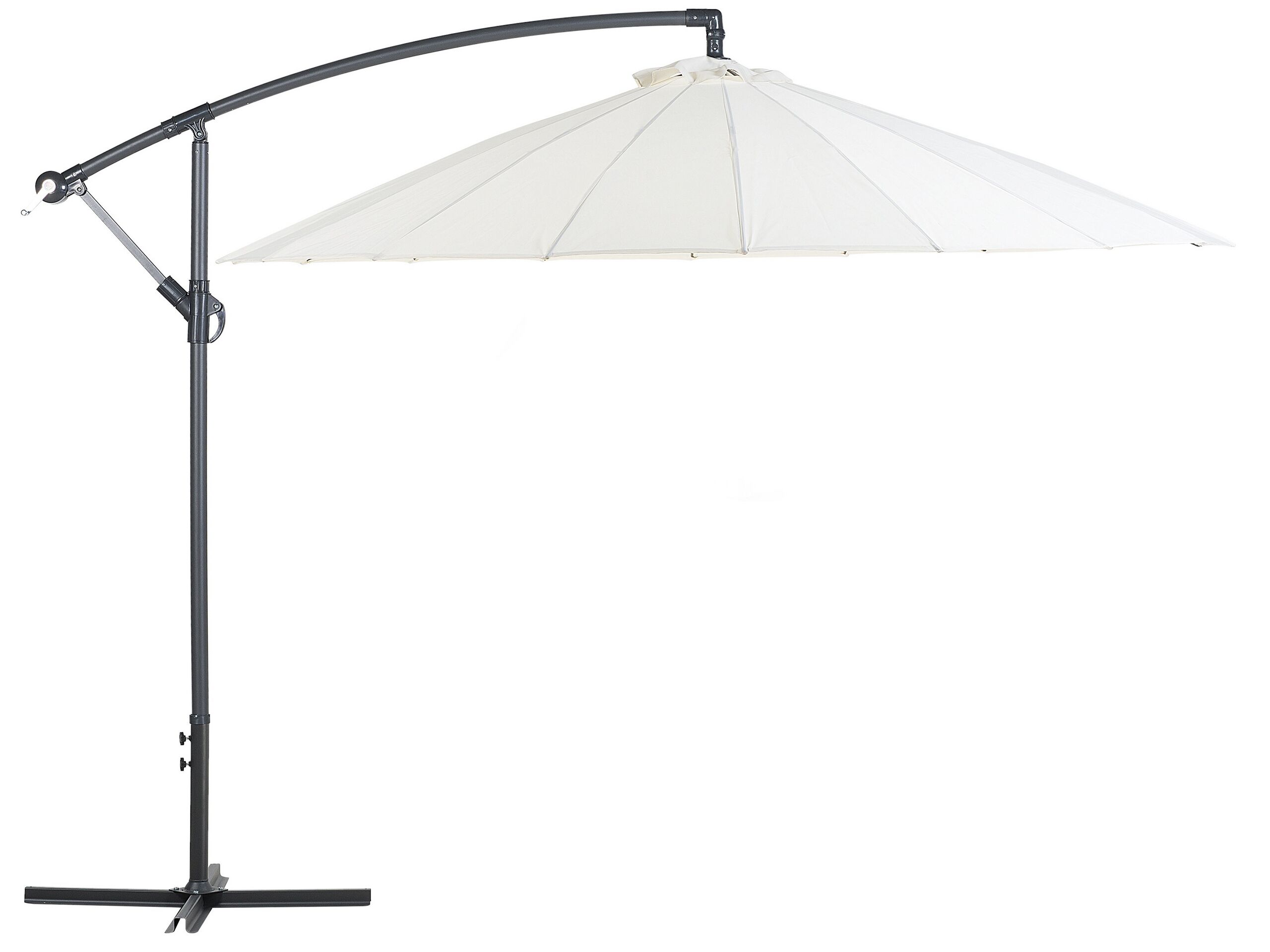 Parasol de jardin beige D268cm