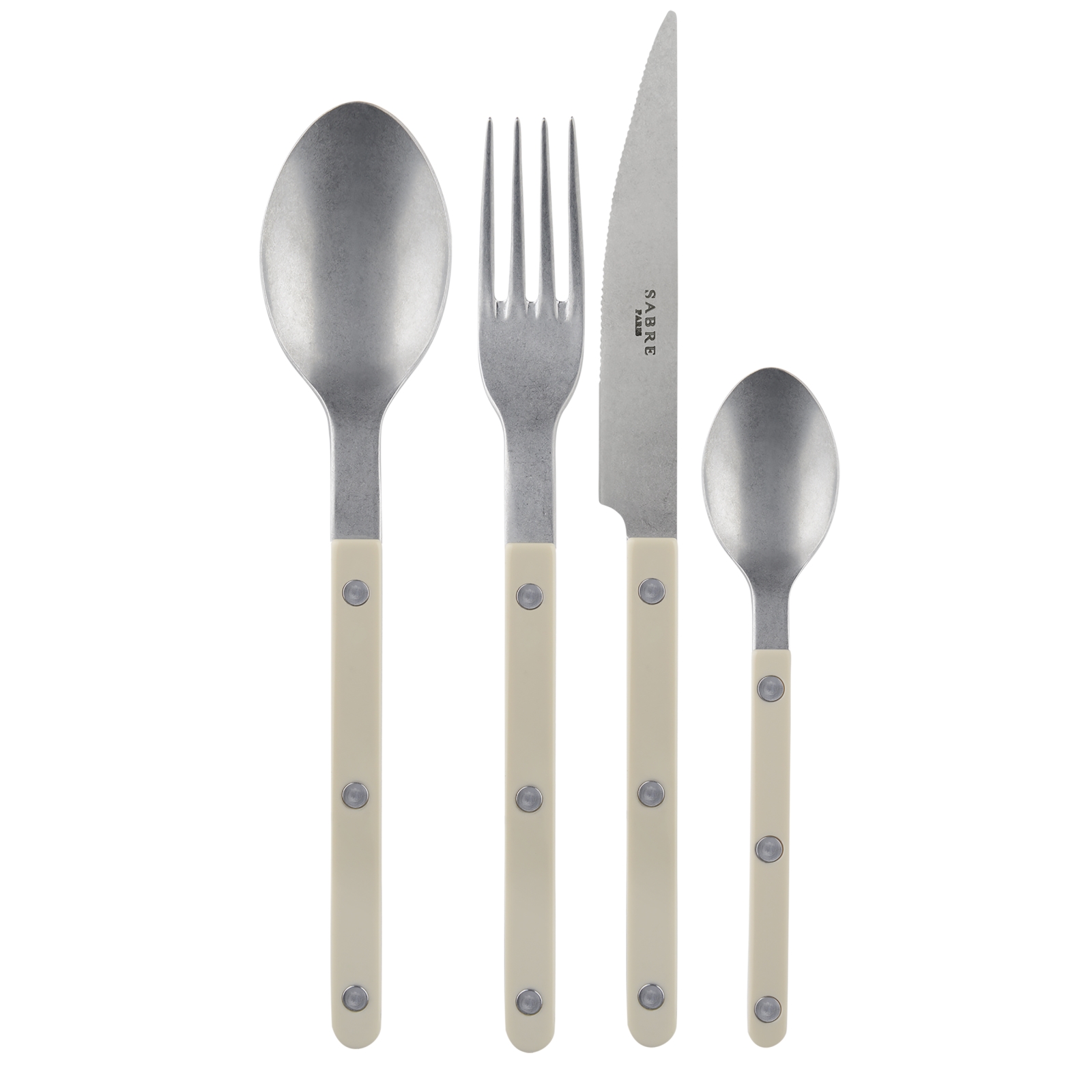 Set 4 couverts bistrot mastic