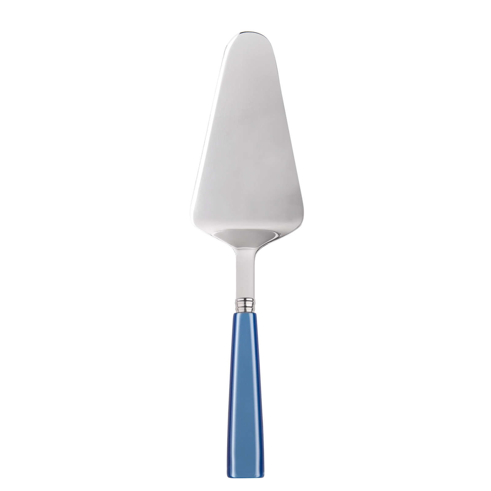 Pelle à tarte inox et acrylique bleu clair (photo) Pelle à tarte inox et acrylique bleu clair