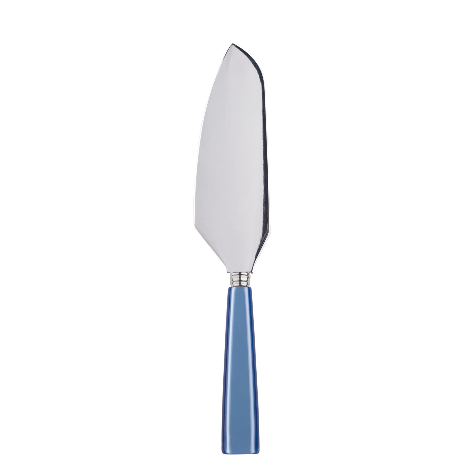 Pelle à tarte inox et acrylique bleu clair (photo) Pelle à tarte inox et acrylique bleu clair