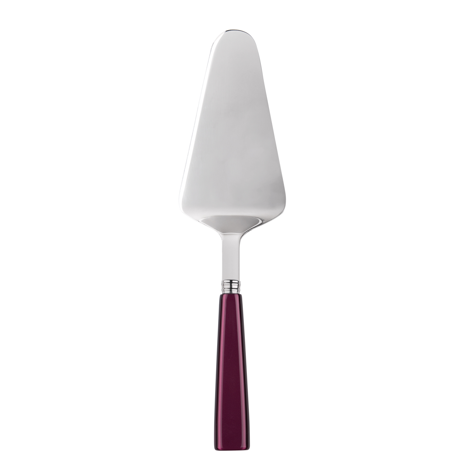 Pelle à tarte inox et acrylique aubergine Pelle à tarte inox et acrylique aubergine