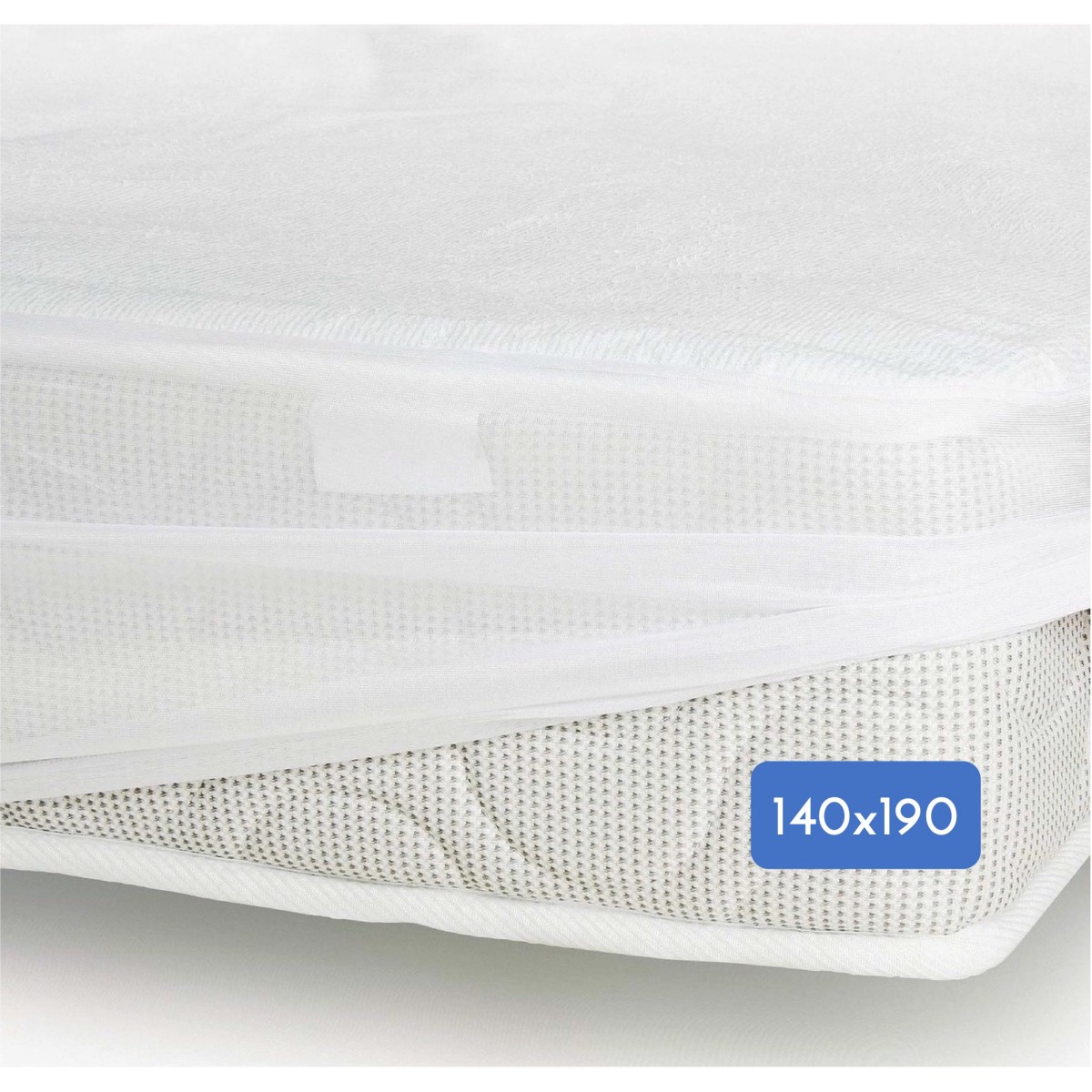 Protège Matelas Mixte Bambou Jersey Imperméabilisé Blanc 140x190cm Protège Matelas Mixte Bambou Jersey Imperméabilisé Blanc 140x190cm