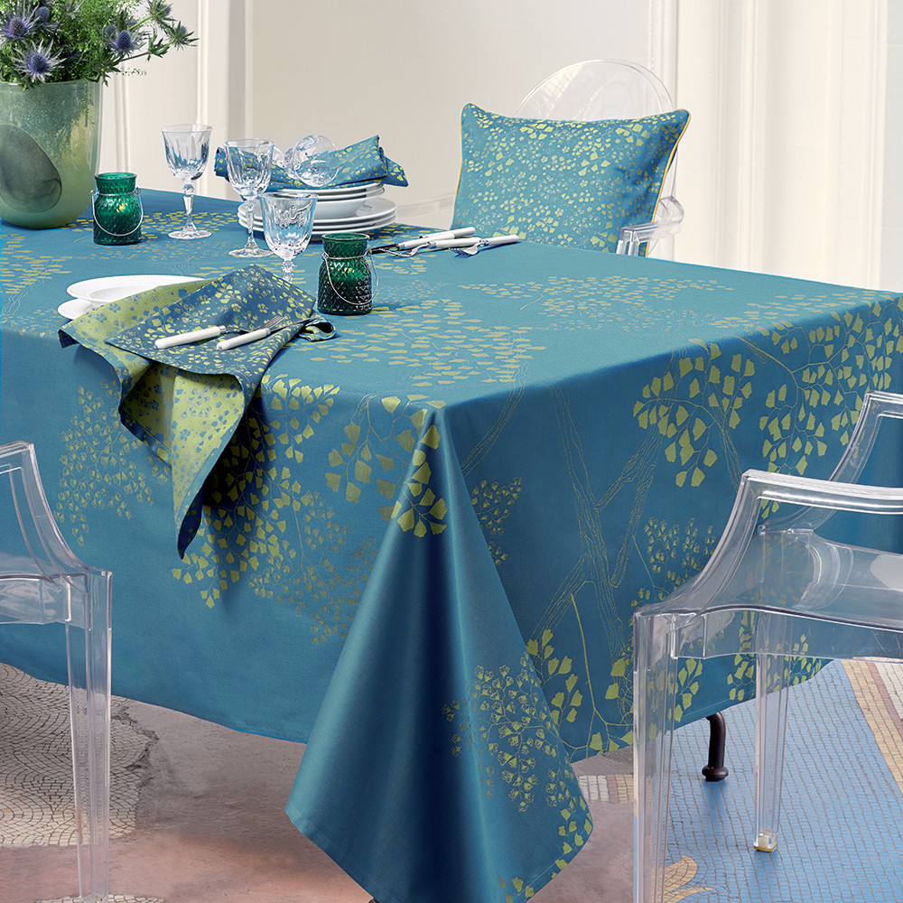 Nappe carrée enduit imperméable pur coton 175x175 Nappe carrée enduit imperméable pur coton 175x175