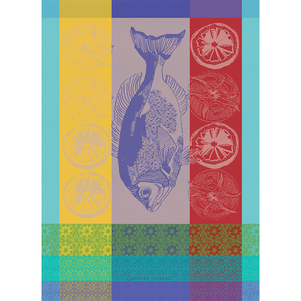 Torchon pur coton multicolore 56x77 Torchon pur coton multicolore 56x77