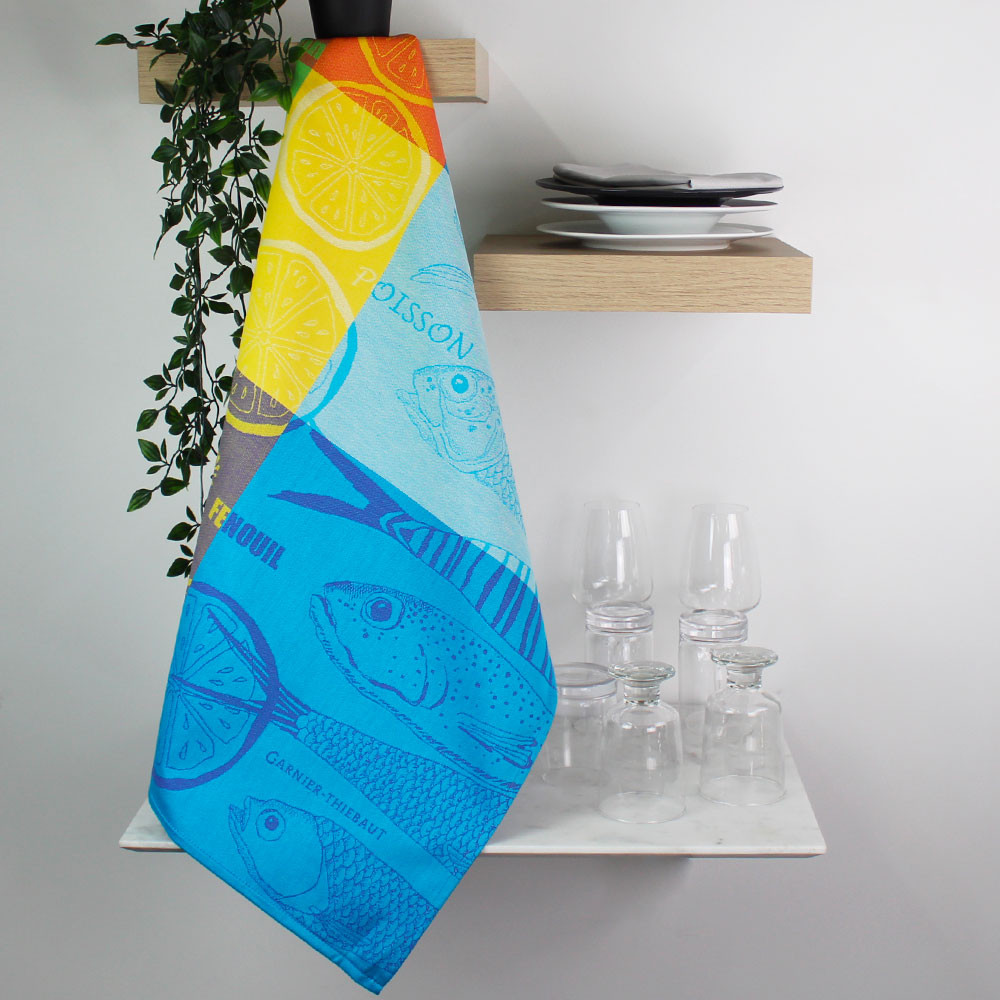 Torchon pur coton multicolore 56x77 Torchon pur coton multicolore 56x77