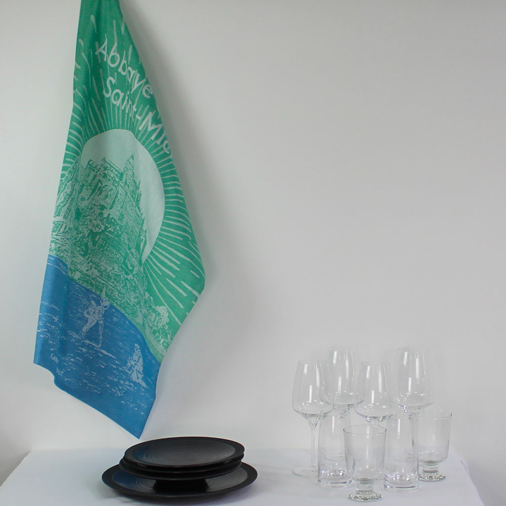 Torchon pur coton vert 56x77 Torchon pur coton vert 56x77