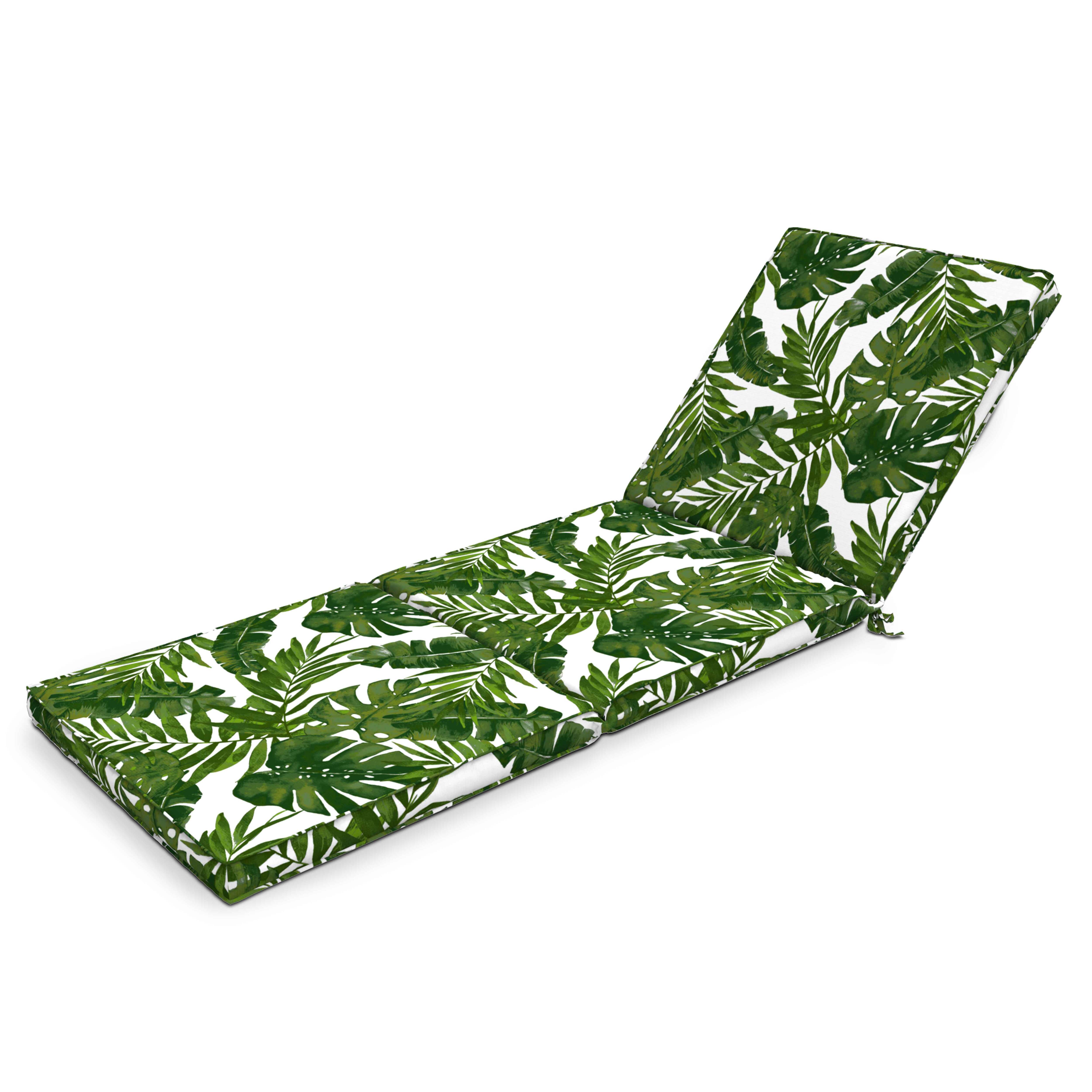 Coussin pour bain de soleil en polyester vert (photo) Coussin pour bain de soleil en polyester vert