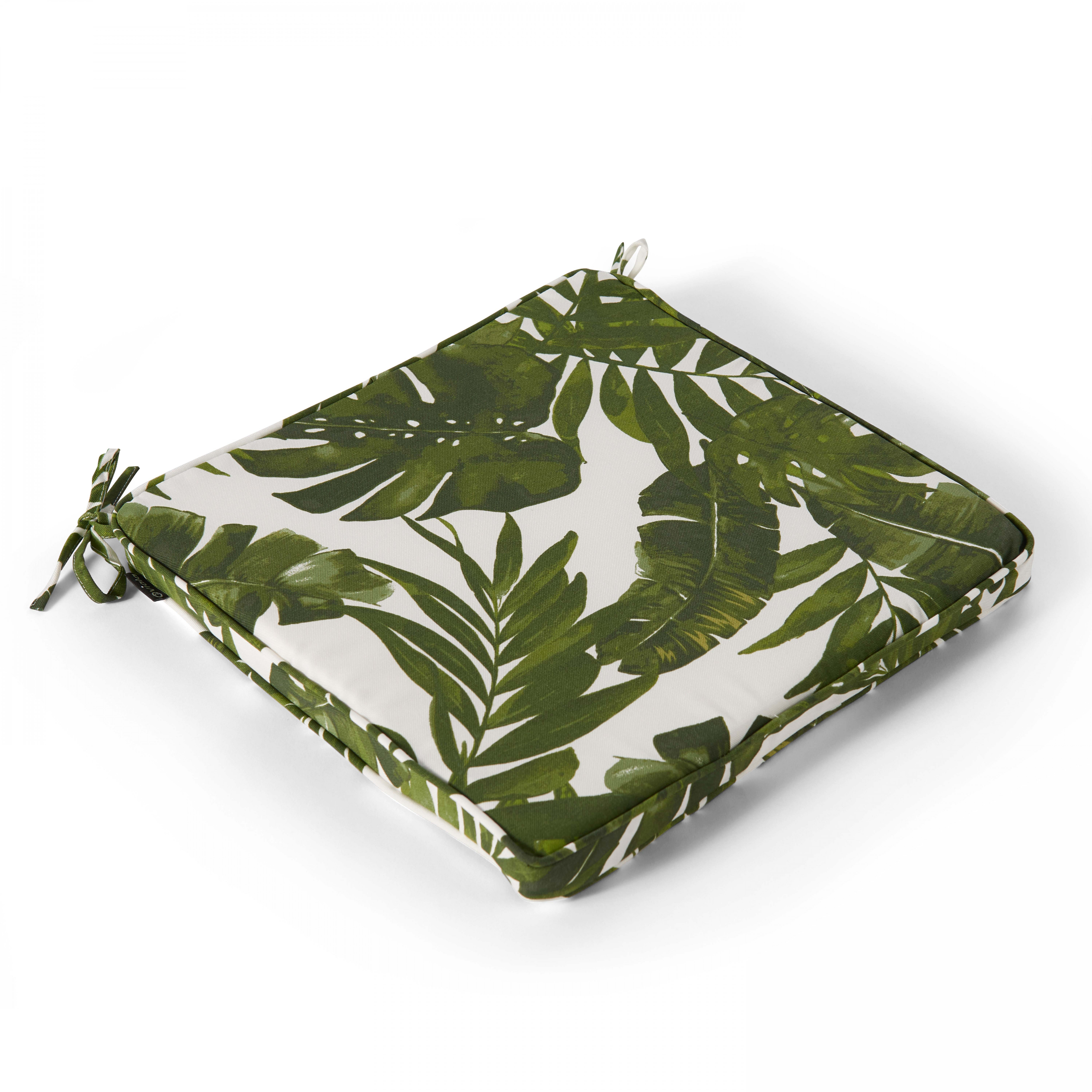Coussin d'assise en polyester blanc (photo) Coussin d'assise en polyester blanc