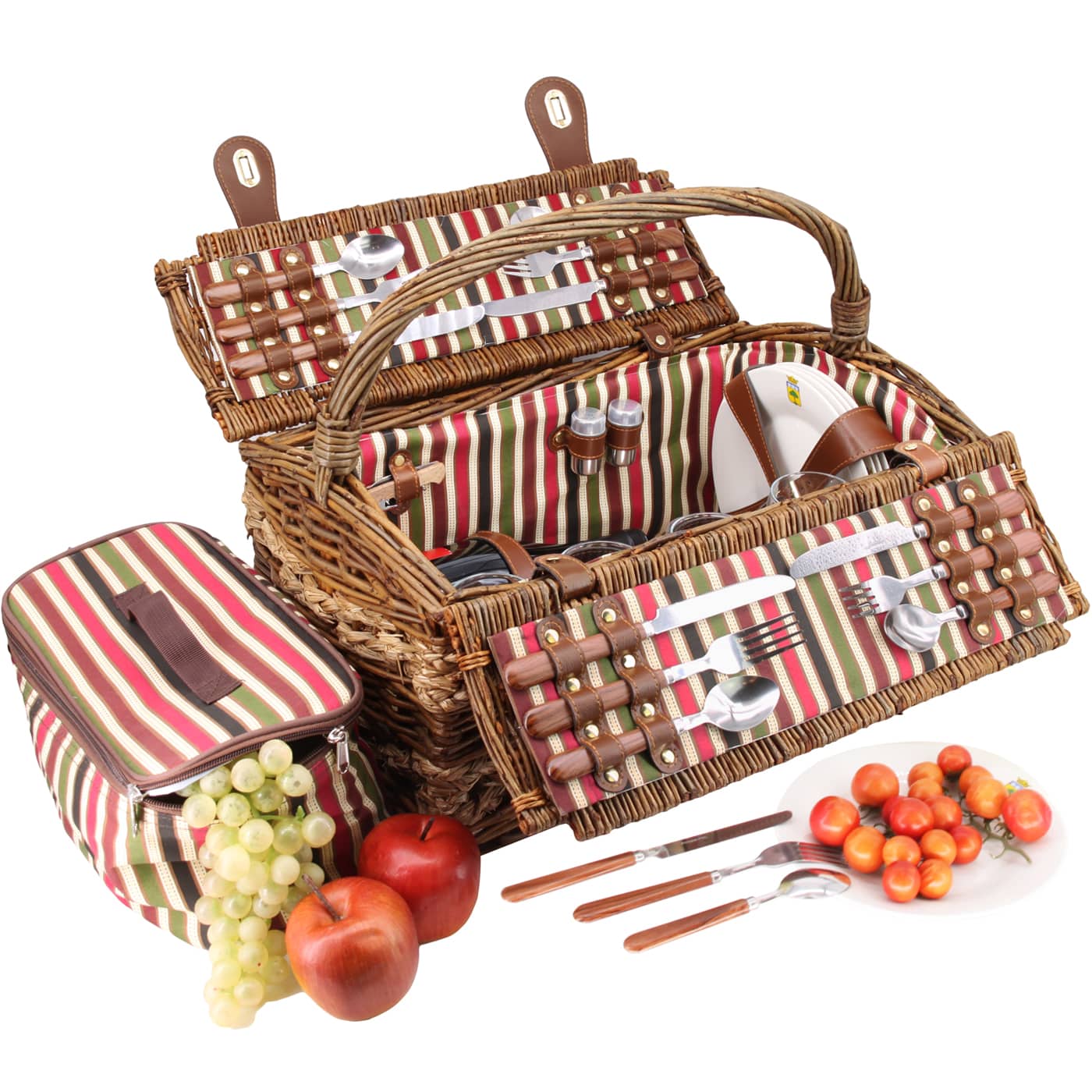 Panier pique-nique Montmartre 4 personnes en osier naturel Panier pique-nique Montmartre 4 personnes en osier naturel