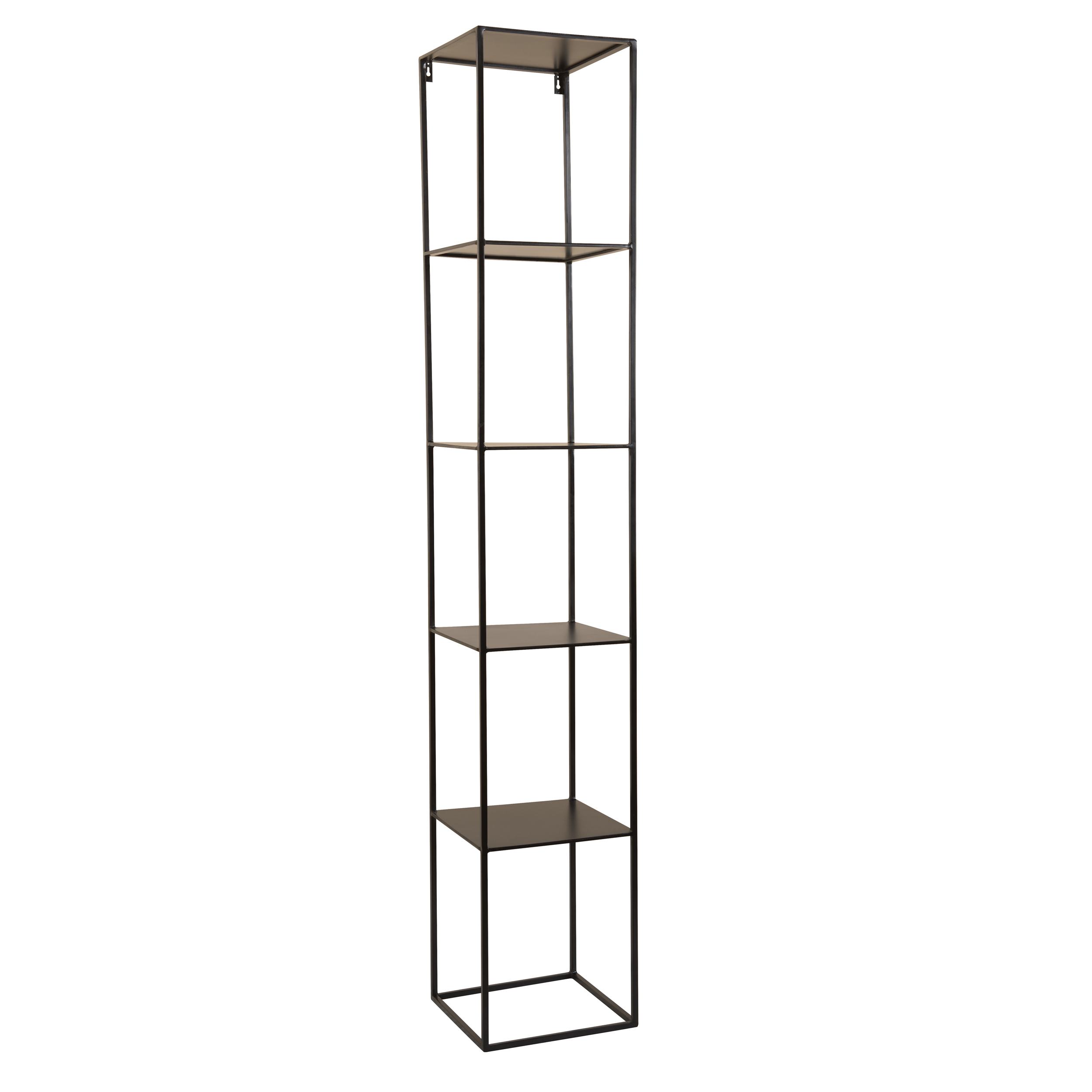 Etagère colonne en métal noir (photo) Etagère colonne en métal noir