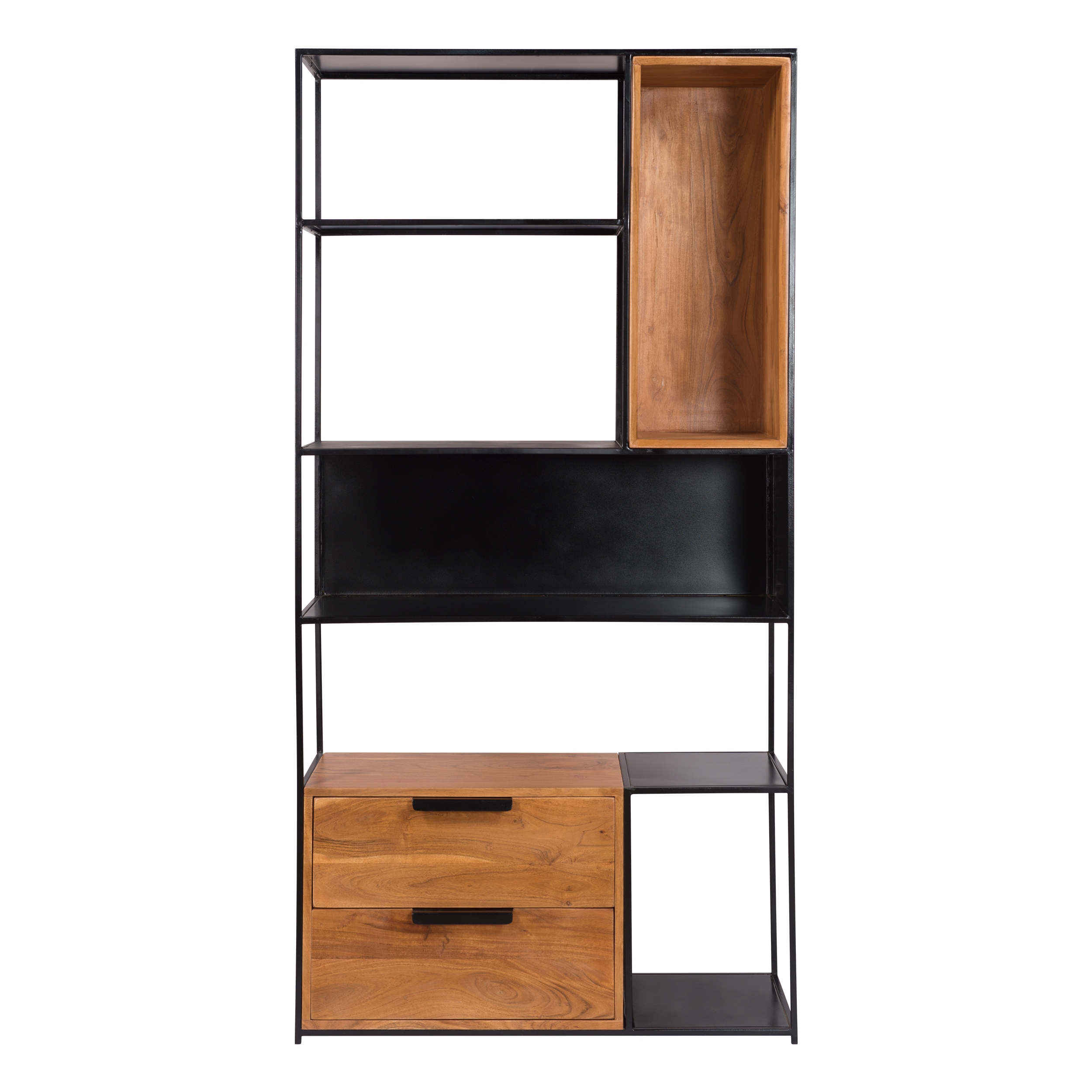 Etagère 5 niveaux en bois d'acacia et métal Etagère 5 niveaux en bois d'acacia et métal